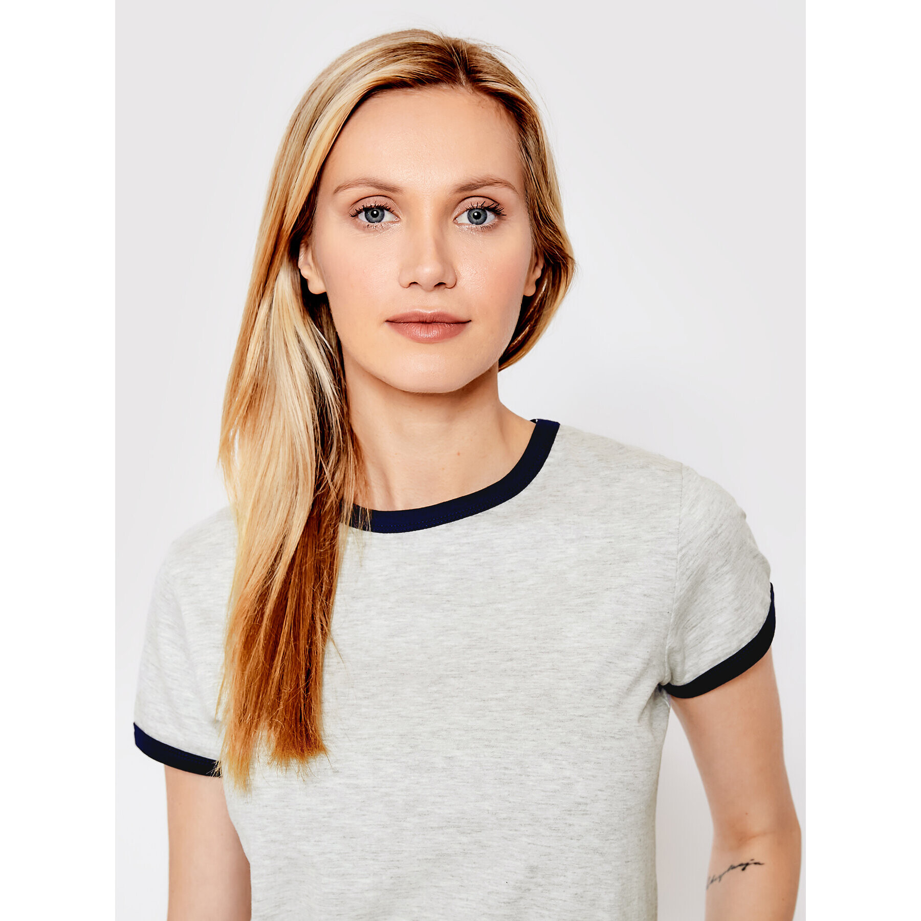 Brave Soul Тишърт LTS-36CLAUDIA Сив Regular Fit - Pepit.bg