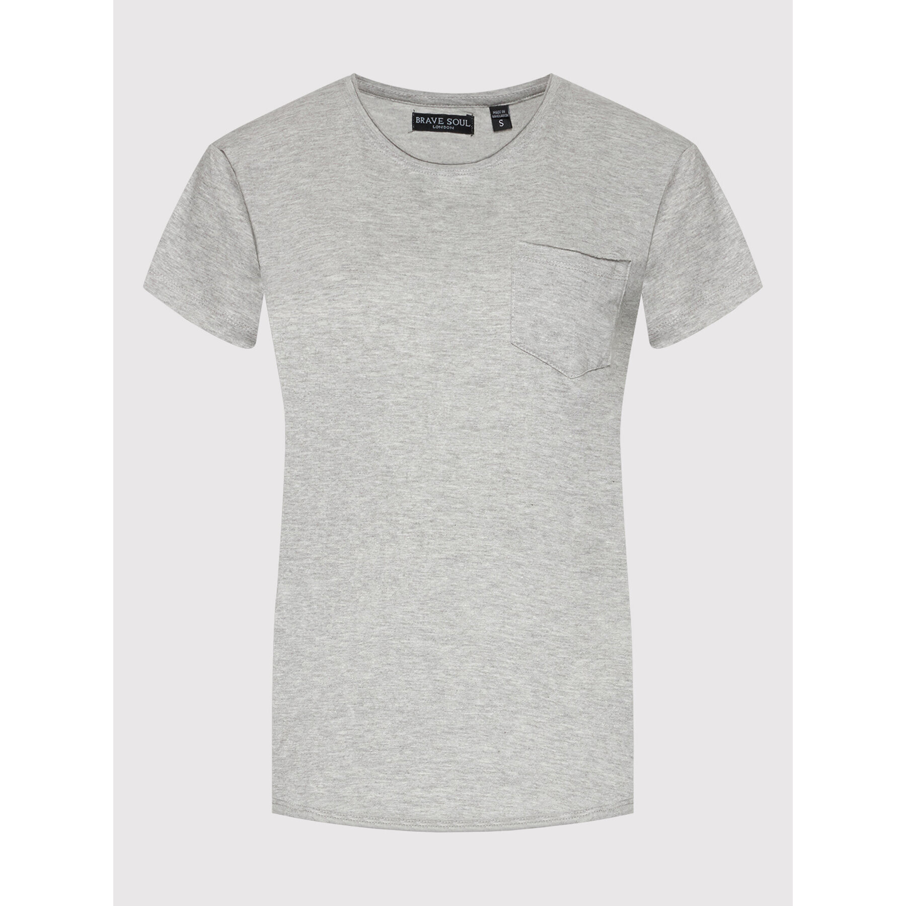 Brave Soul Тишърт LTS-544FRESHA Сив Relaxed Fit - Pepit.bg