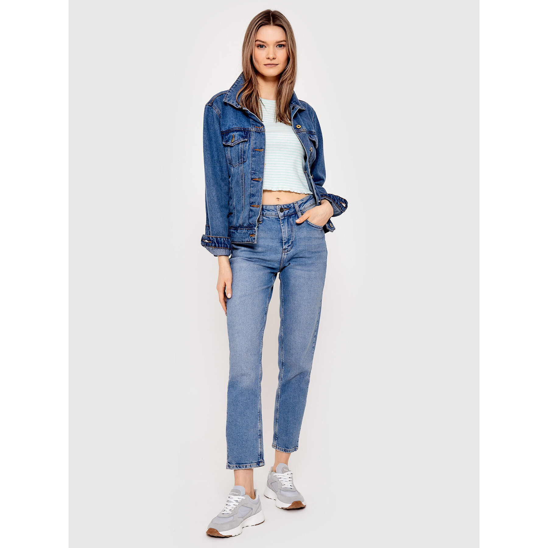 Brave Soul Тишърт LTS-69SADIE Зелен Slim Fit - Pepit.bg