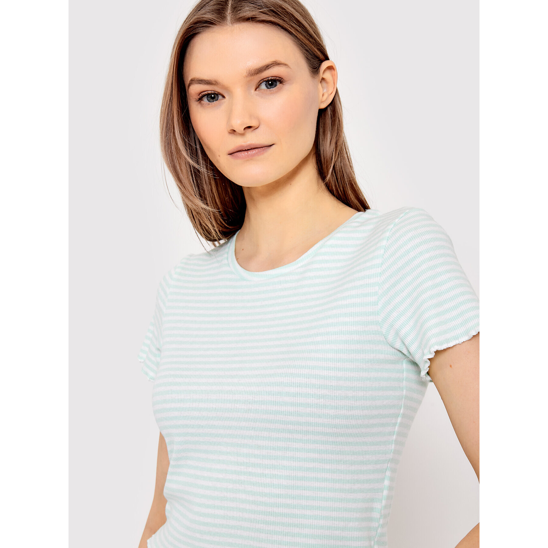 Brave Soul Тишърт LTS-69SADIE Зелен Slim Fit - Pepit.bg