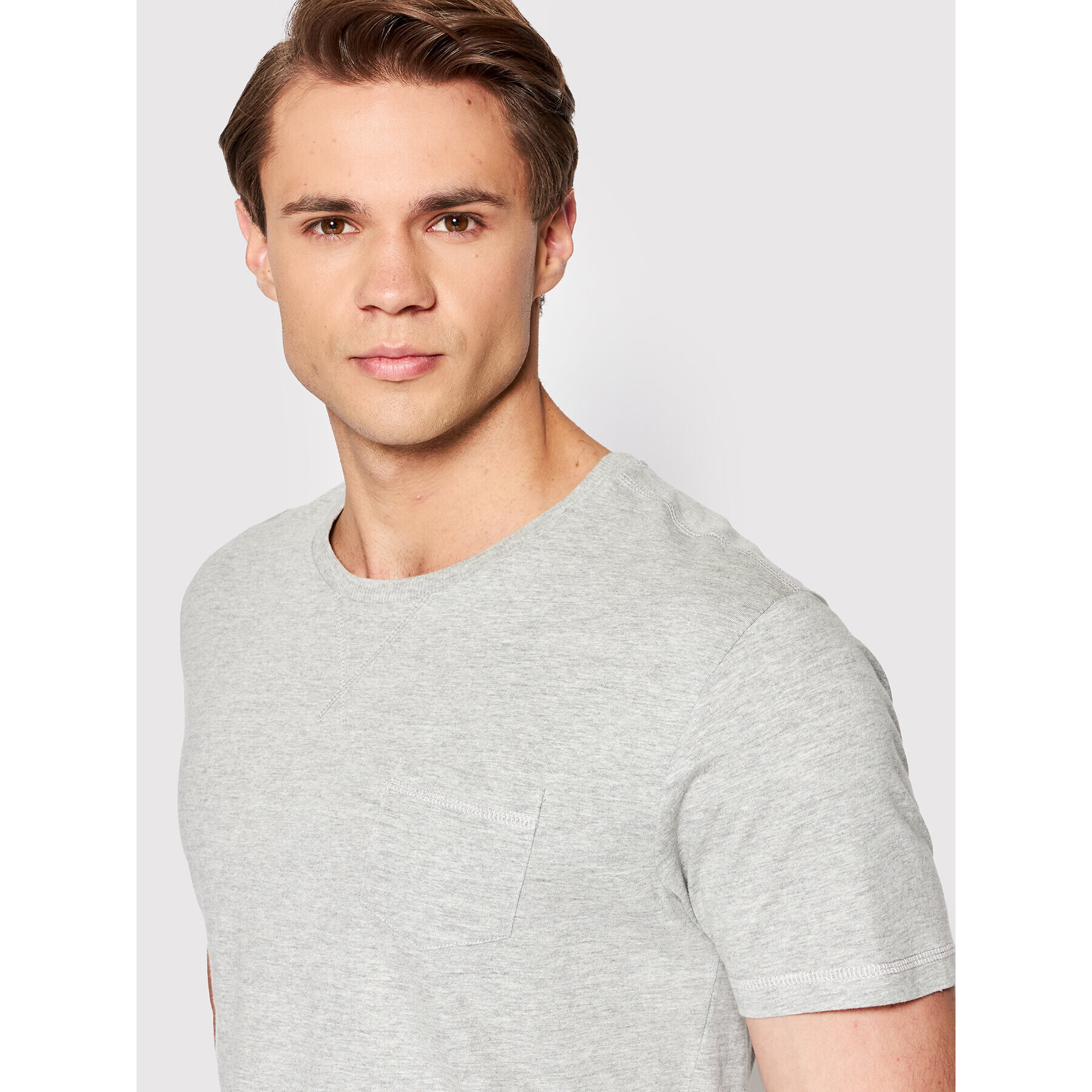 Brave Soul Тишърт MTS-149ARKHAMP Сив Regular Fit - Pepit.bg