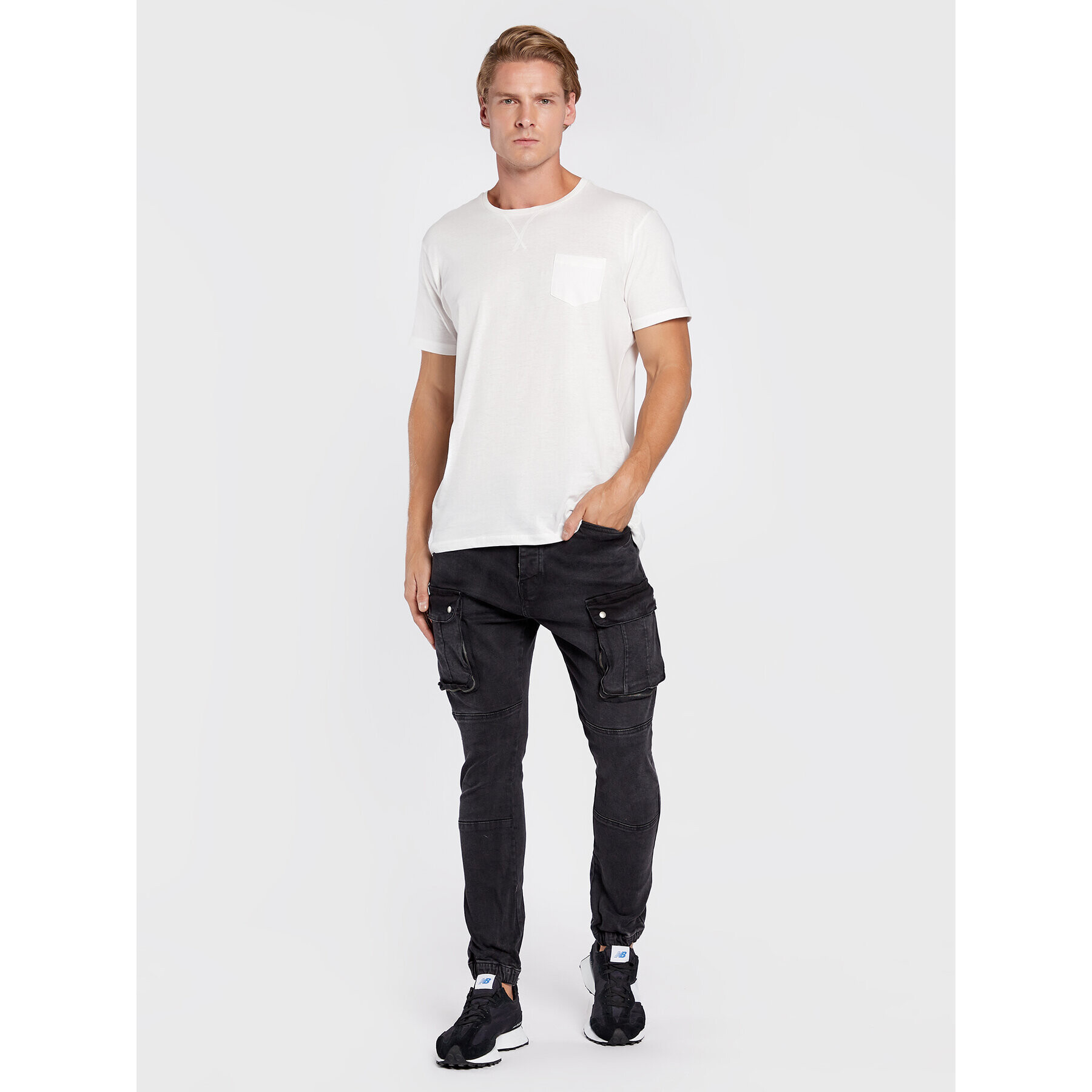Brave Soul Тишърт MTS-149ARKHAMQ Бял Regular Fit - Pepit.bg