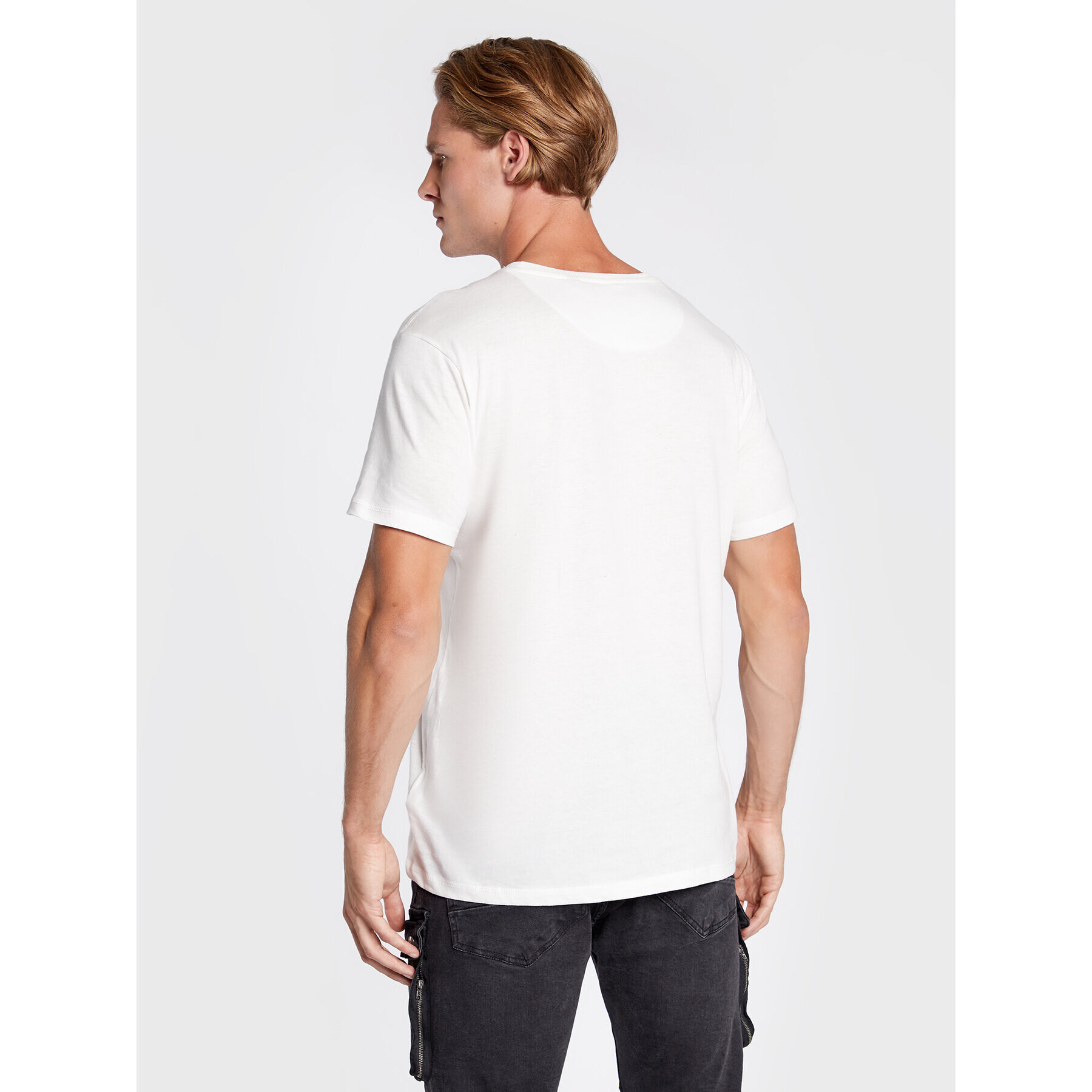 Brave Soul Тишърт MTS-149ARKHAMQ Бял Regular Fit - Pepit.bg