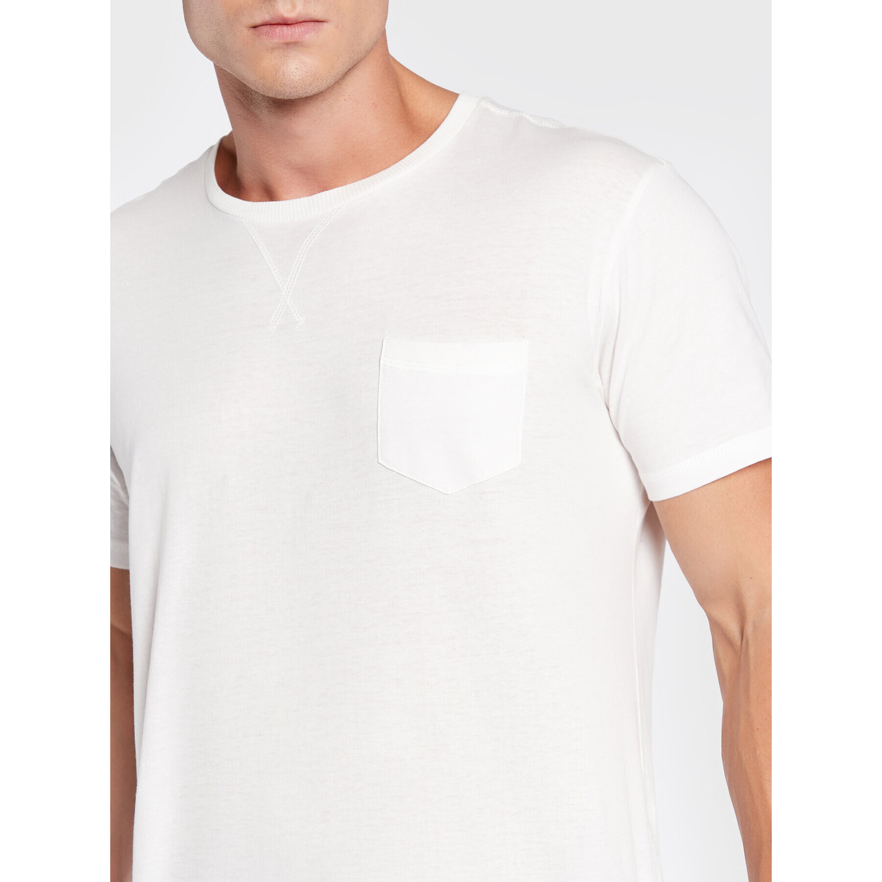 Brave Soul Тишърт MTS-149ARKHAMQ Бял Regular Fit - Pepit.bg