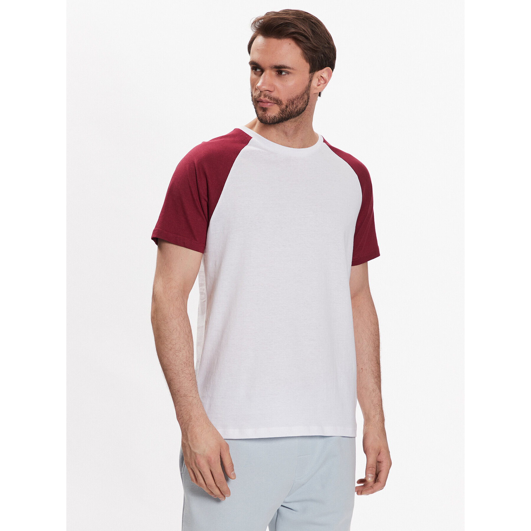 Brave Soul Тишърт MTS-149BAPTISTI Бял Regular Fit - Pepit.bg