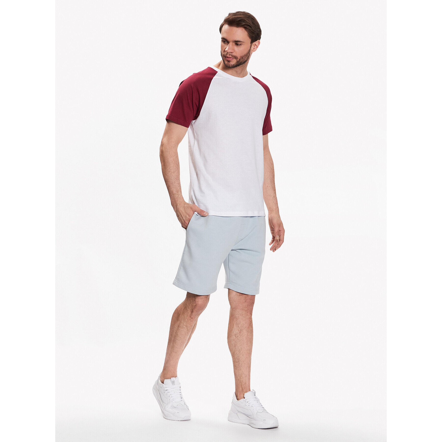 Brave Soul Тишърт MTS-149BAPTISTI Бял Regular Fit - Pepit.bg
