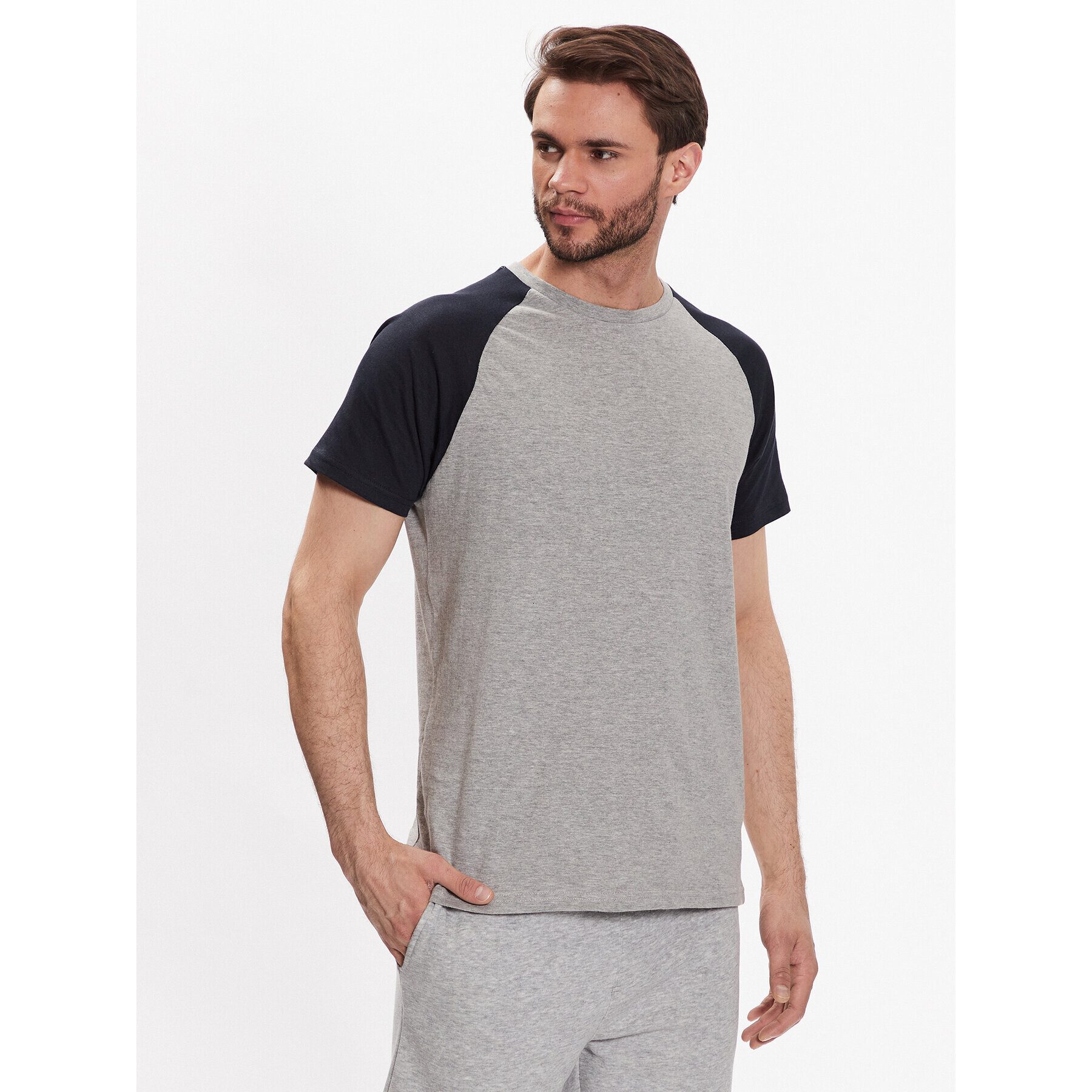 Brave Soul Тишърт MTS-149BAPTISTI Сив Regular Fit - Pepit.bg