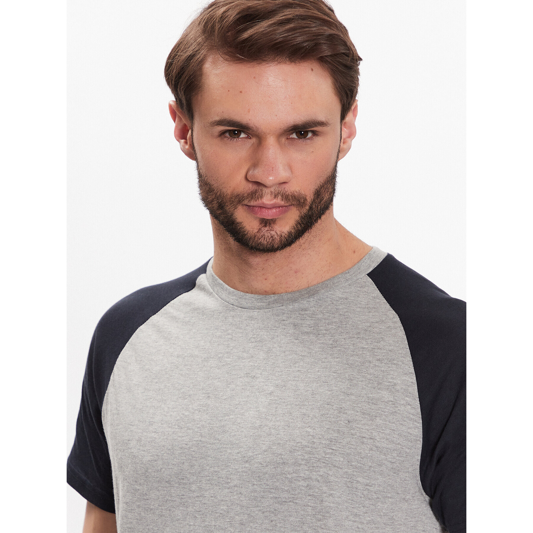 Brave Soul Тишърт MTS-149BAPTISTI Сив Regular Fit - Pepit.bg