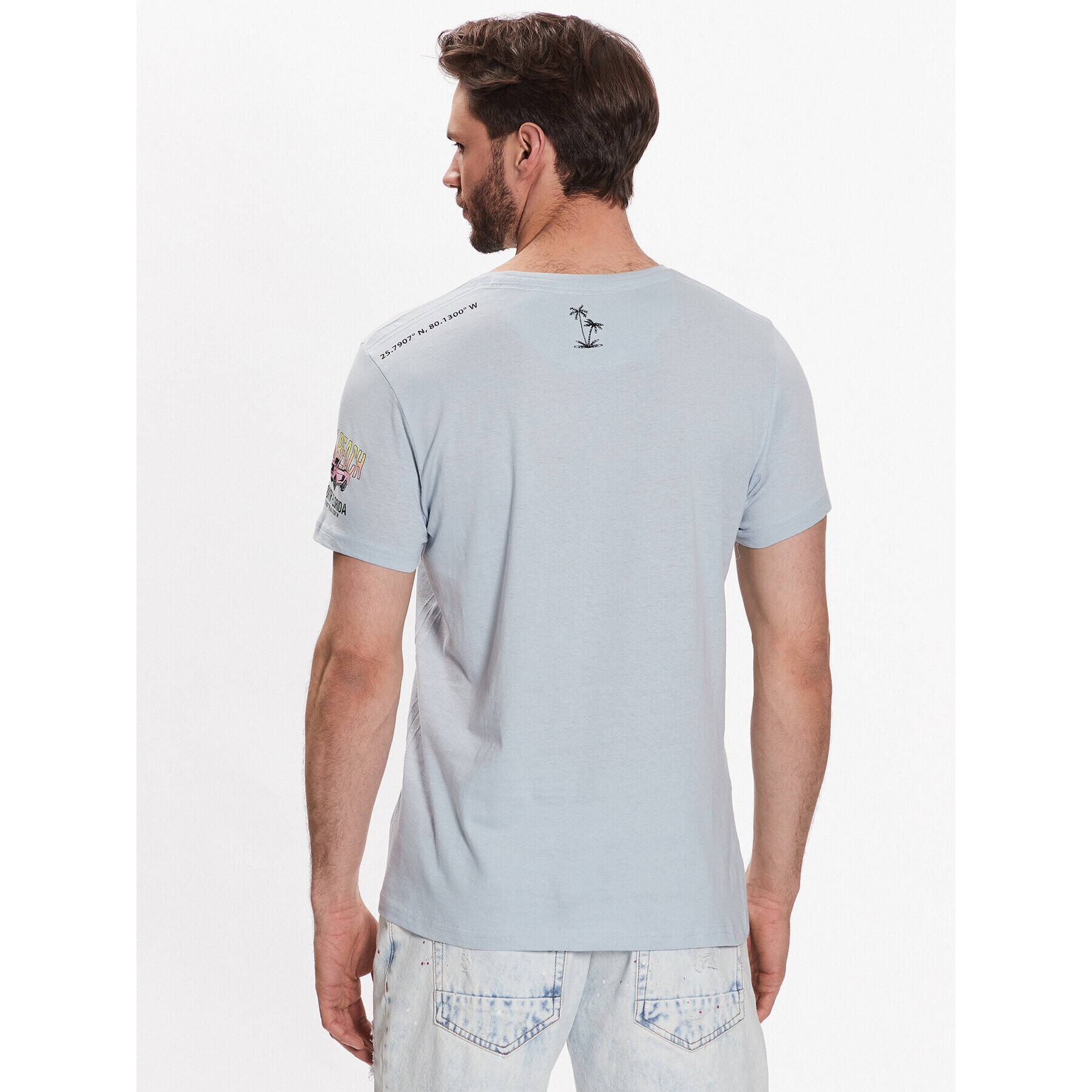 Brave Soul Тишърт MTS-149CECIL Син Regular Fit - Pepit.bg
