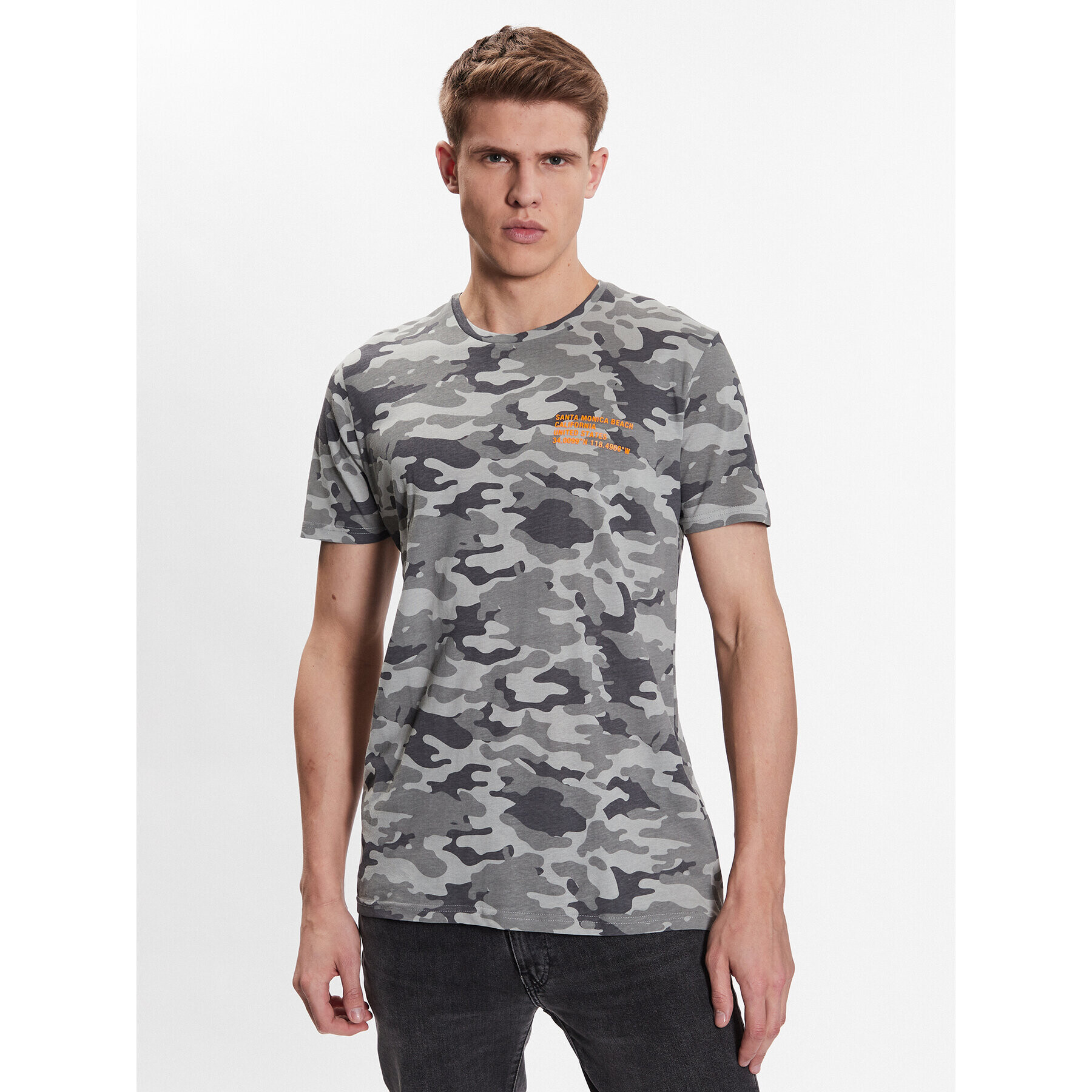 Brave Soul Тишърт MTS-149ERDL Сив Regular Fit - Pepit.bg