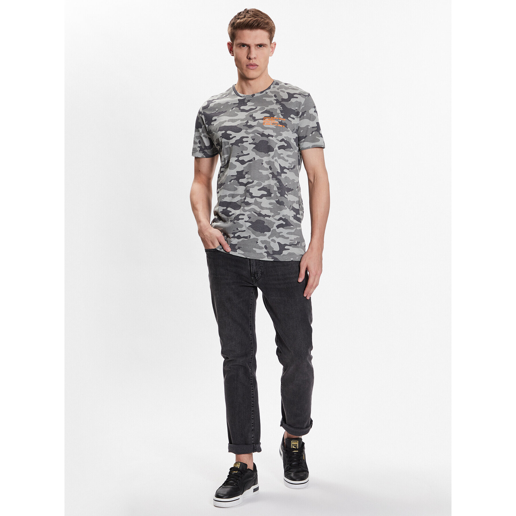 Brave Soul Тишърт MTS-149ERDL Сив Regular Fit - Pepit.bg
