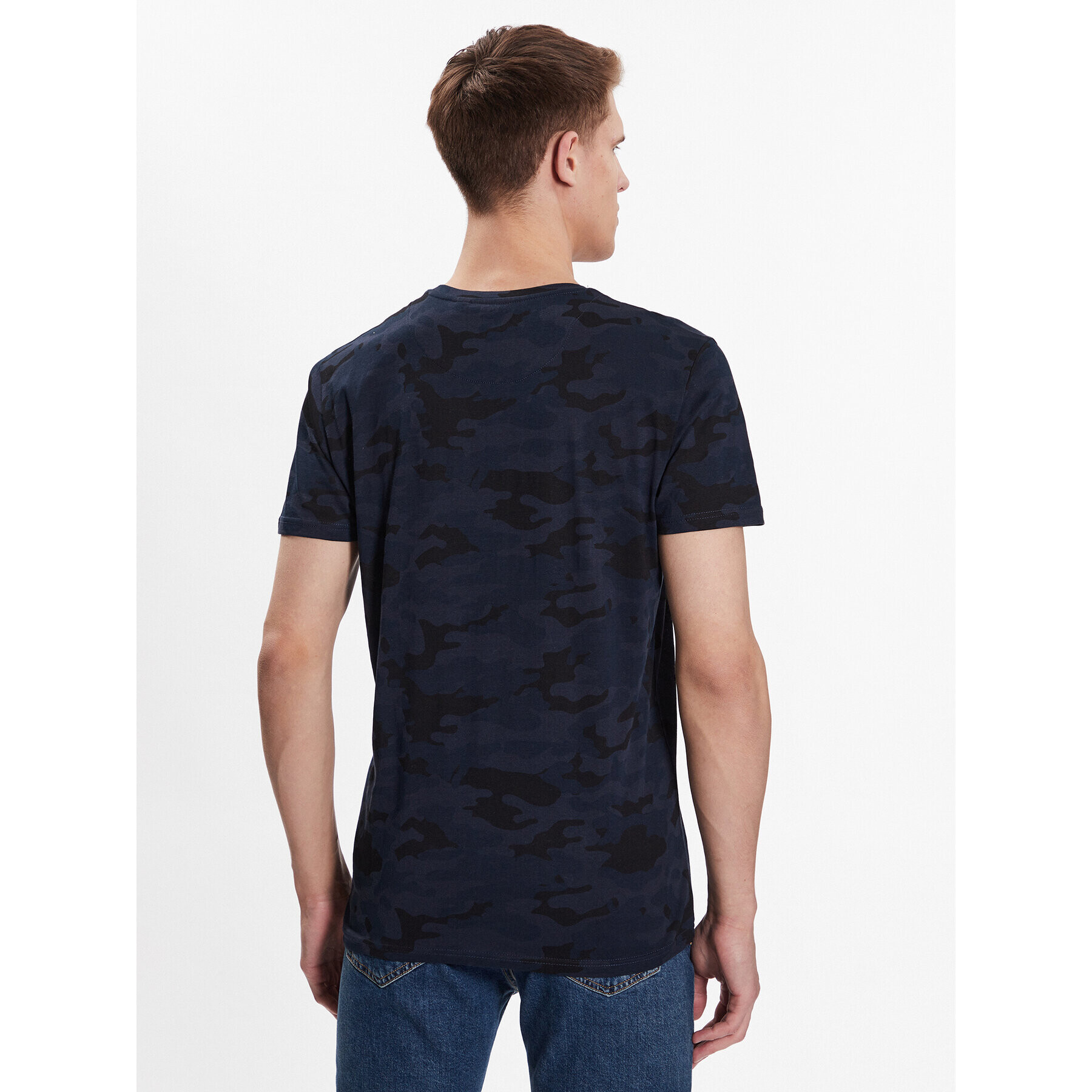 Brave Soul Тишърт MTS-149ERDL Тъмносин Regular Fit - Pepit.bg