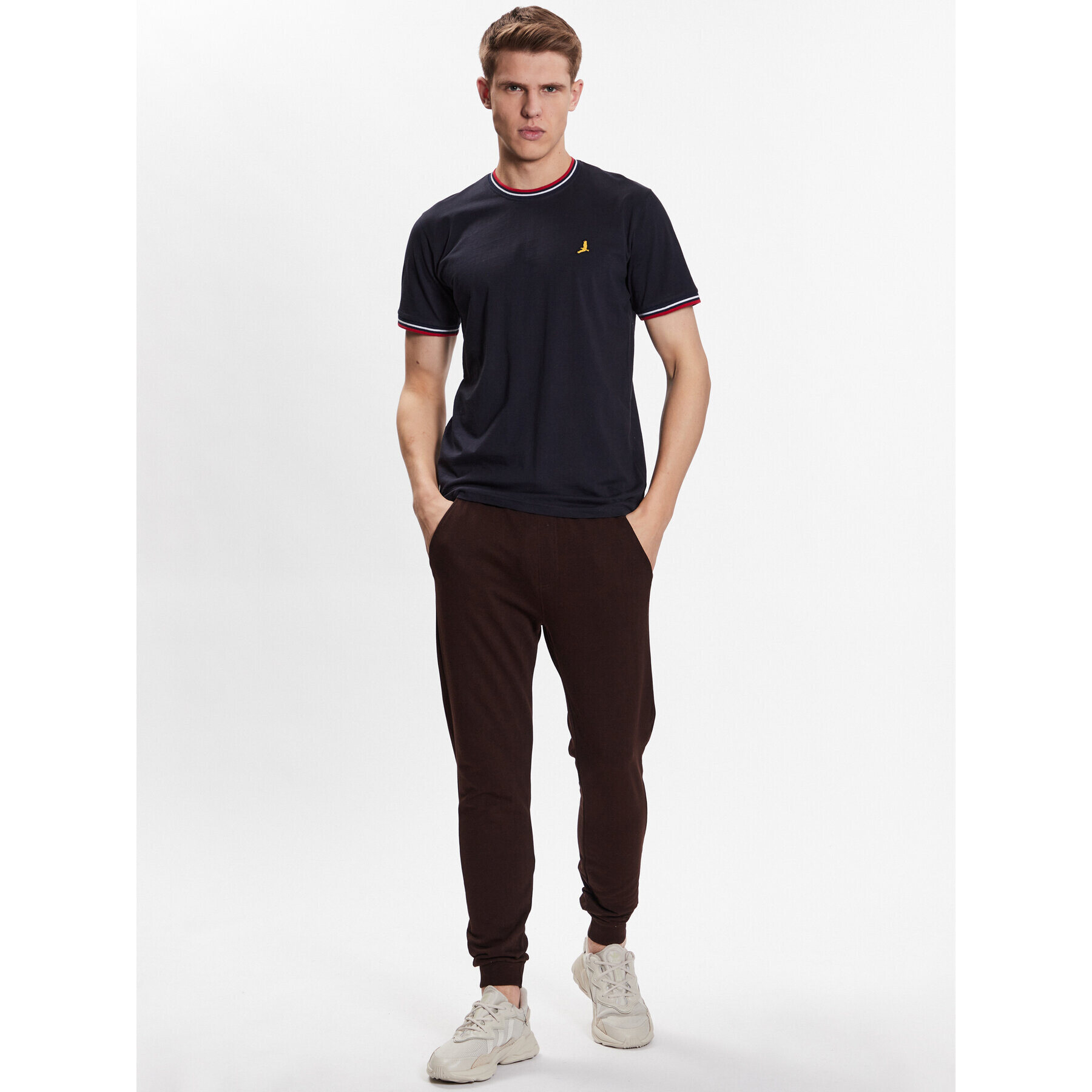 Brave Soul Тишърт MTS-149FEDERERG Тъмносин Regular Fit - Pepit.bg
