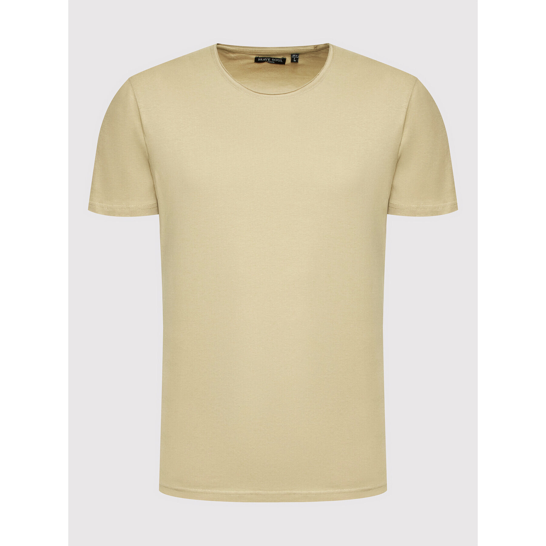 Brave Soul Тишърт MTS-149FRESHERD Бежов Regular Fit - Pepit.bg