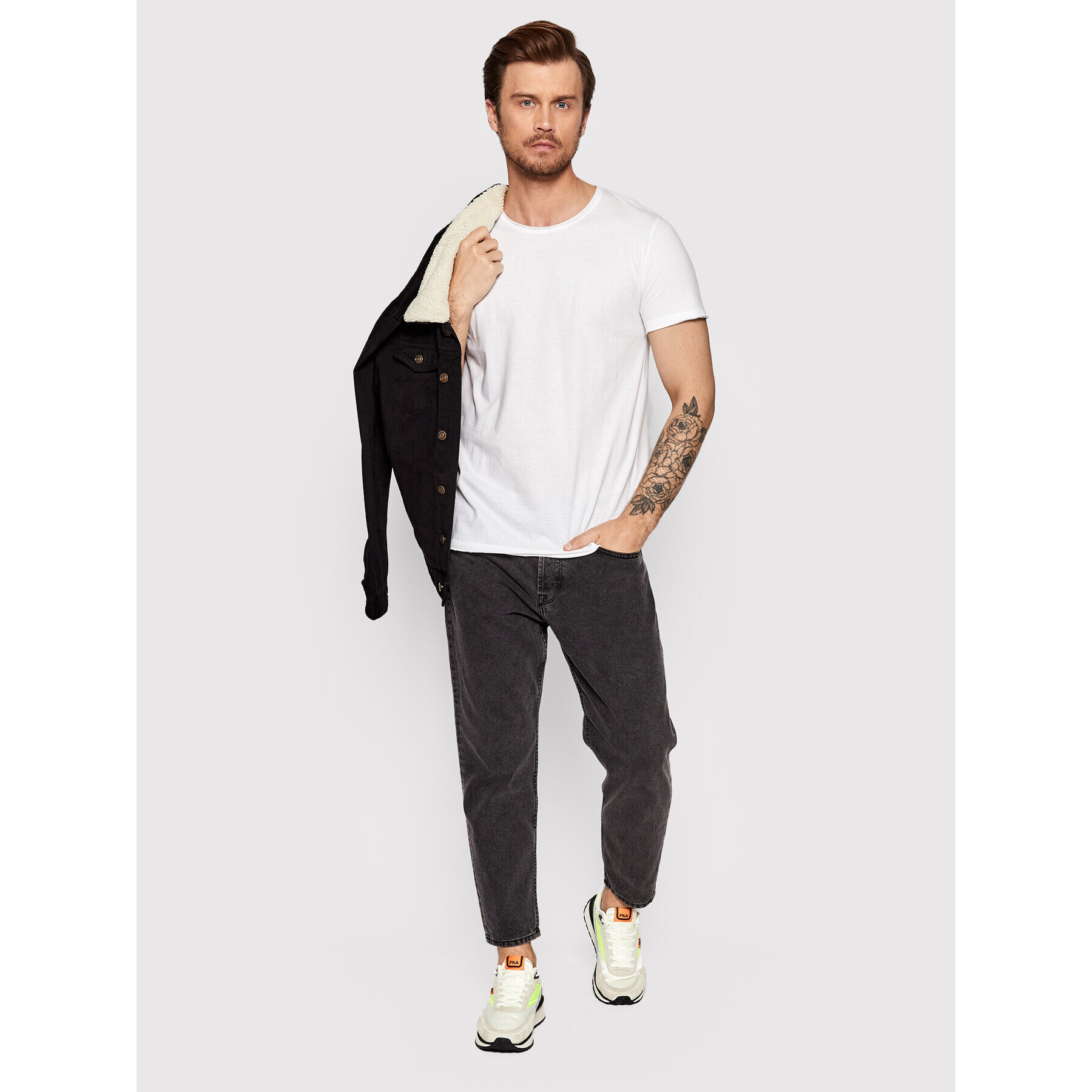 Brave Soul Тишърт MTS-149FRESHERD Бял Regular Fit - Pepit.bg