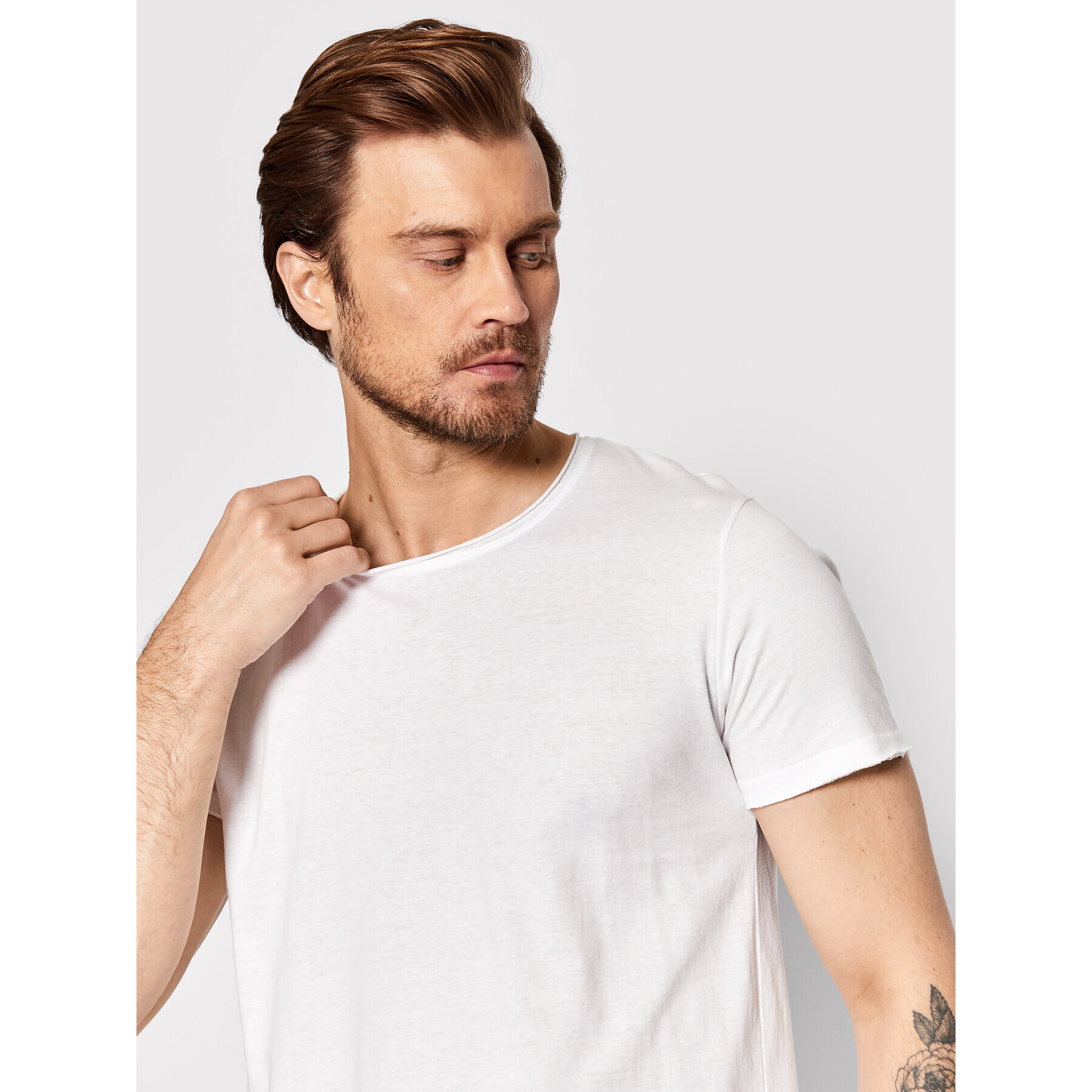 Brave Soul Тишърт MTS-149FRESHERD Бял Regular Fit - Pepit.bg