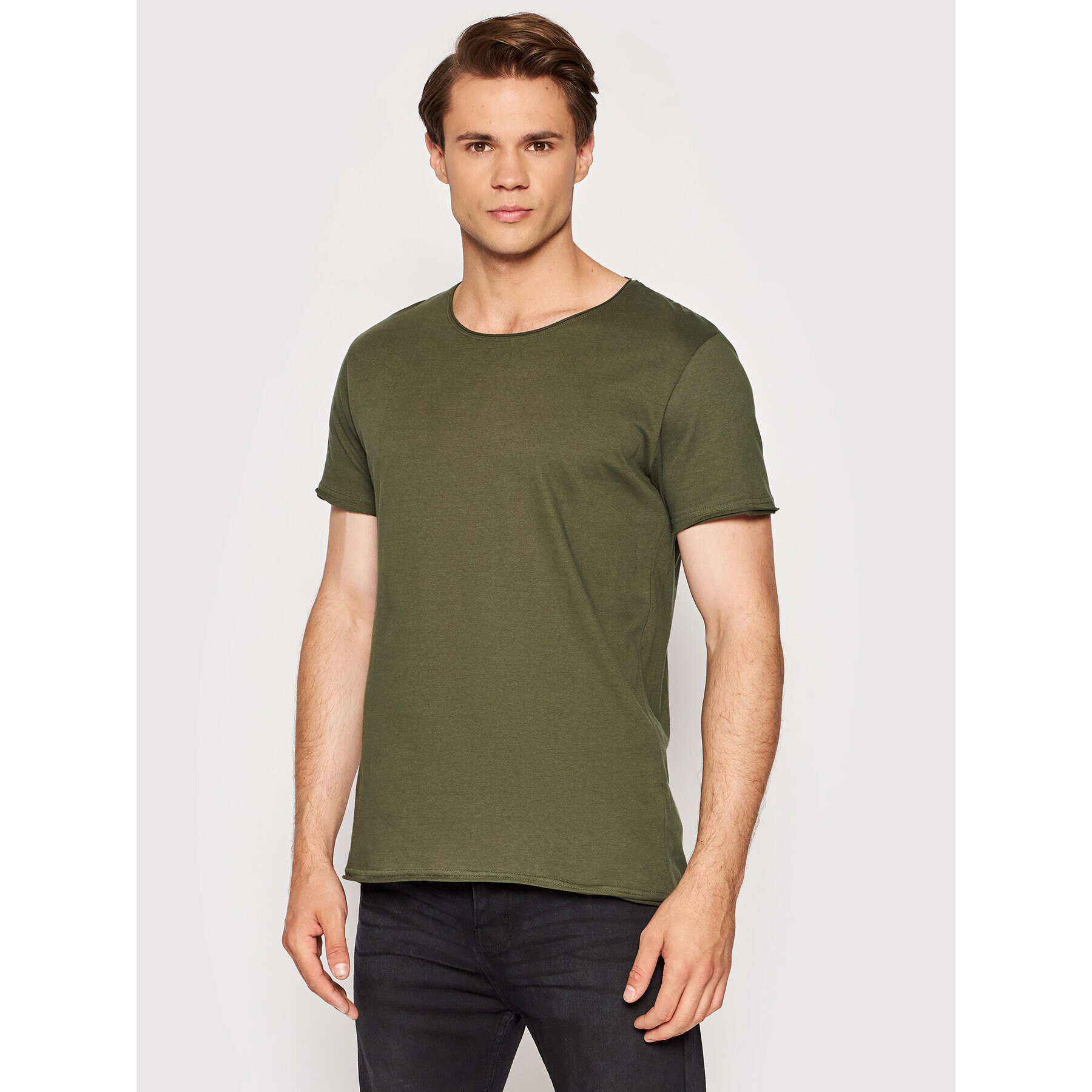Brave Soul Тишърт MTS-149FRESHERD Зелен Regular Fit - Pepit.bg
