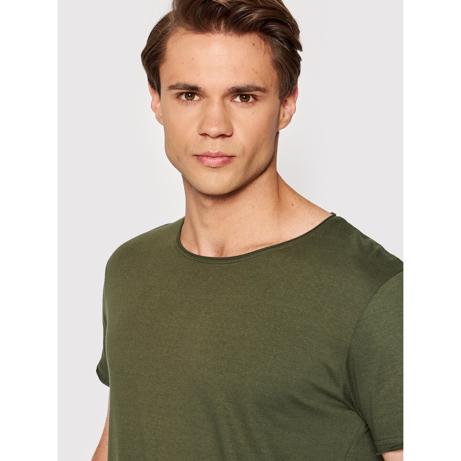 Brave Soul Тишърт MTS-149FRESHERD Зелен Regular Fit - Pepit.bg