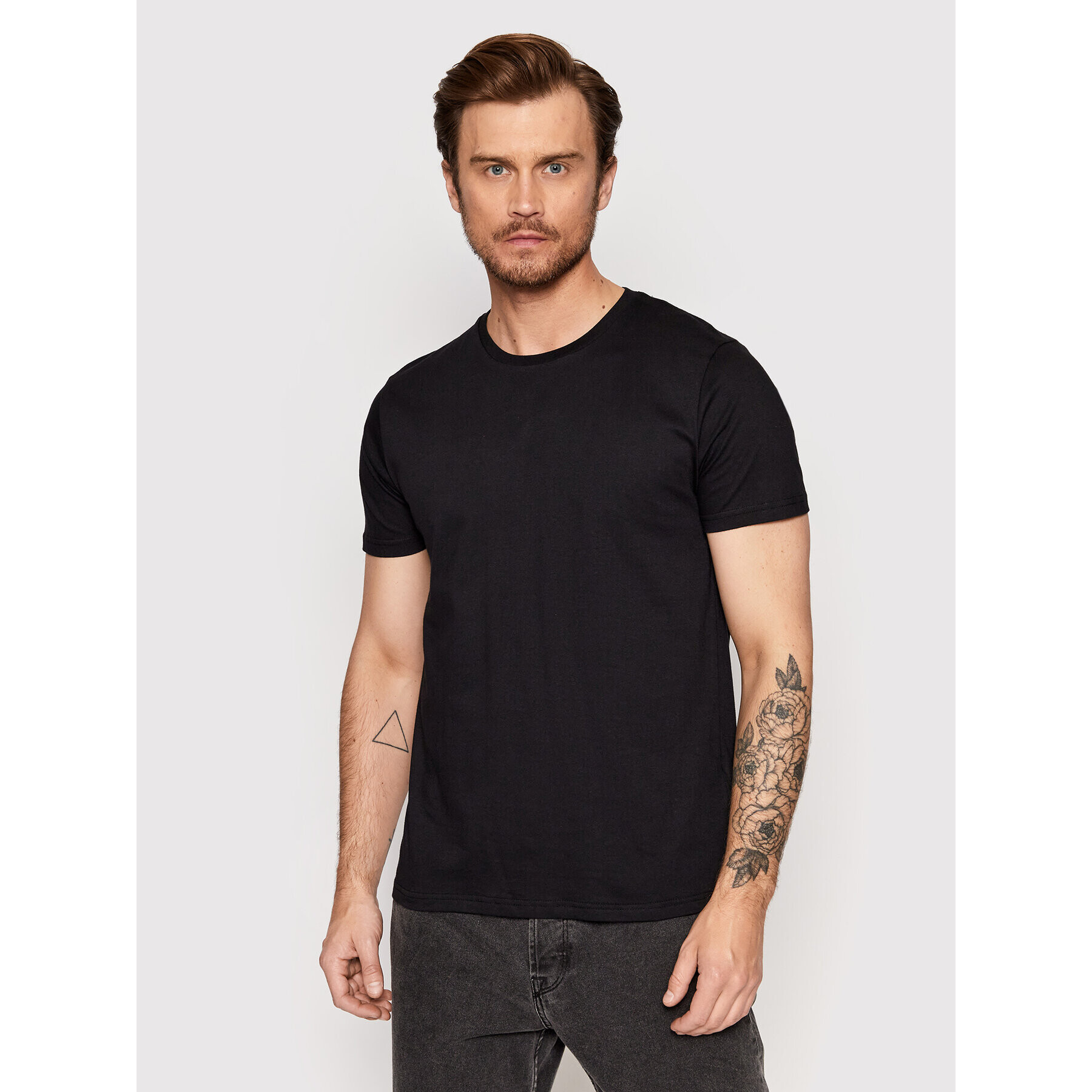 Brave Soul Тишърт MTS-149GRAILG Черен Regular Fit - Pepit.bg
