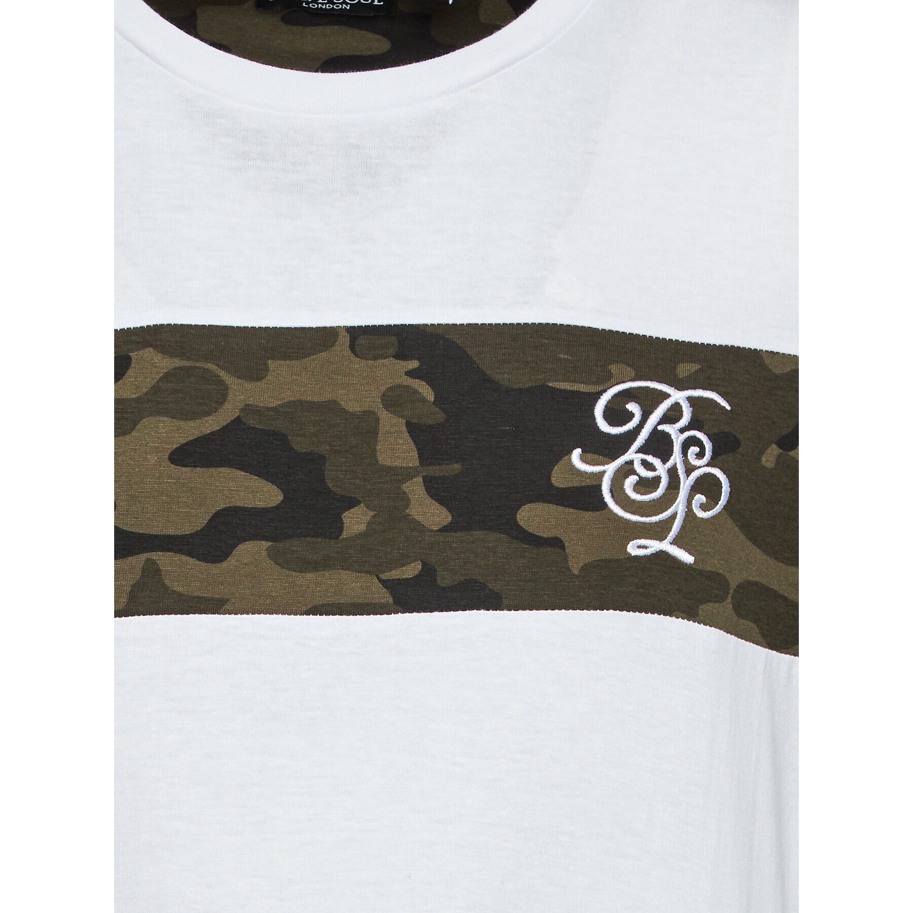 Brave Soul Тишърт MTS-149NESMITH Бял Regular Fit - Pepit.bg