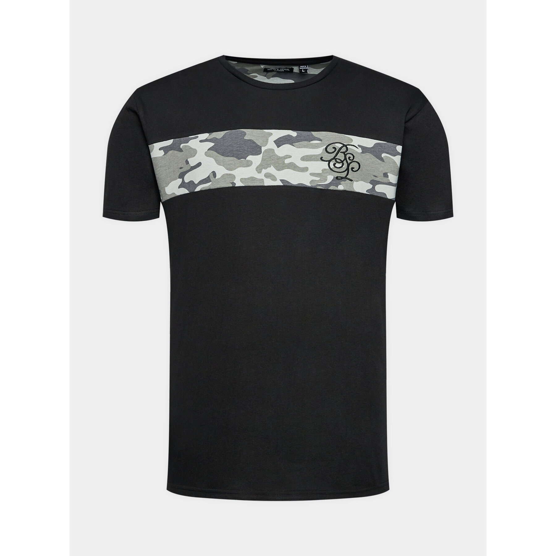 Brave Soul Тишърт MTS-149NESMITH Черен Regular Fit - Pepit.bg
