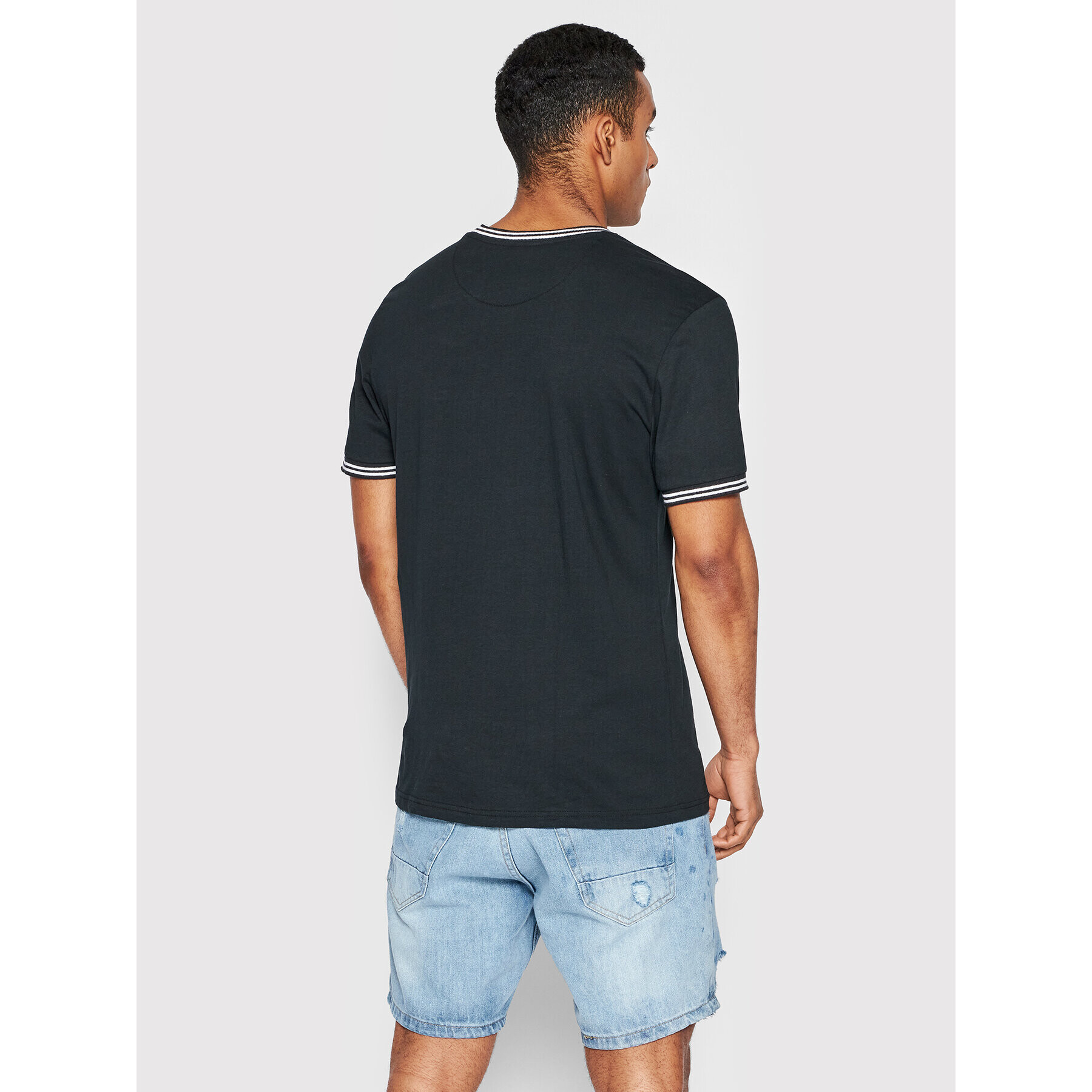 Brave Soul Тишърт MTS-494GALWAYC Черен Regular Fit - Pepit.bg