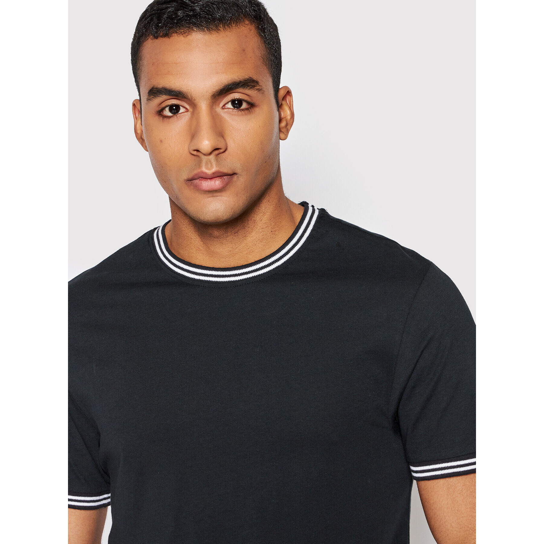 Brave Soul Тишърт MTS-494GALWAYC Черен Regular Fit - Pepit.bg