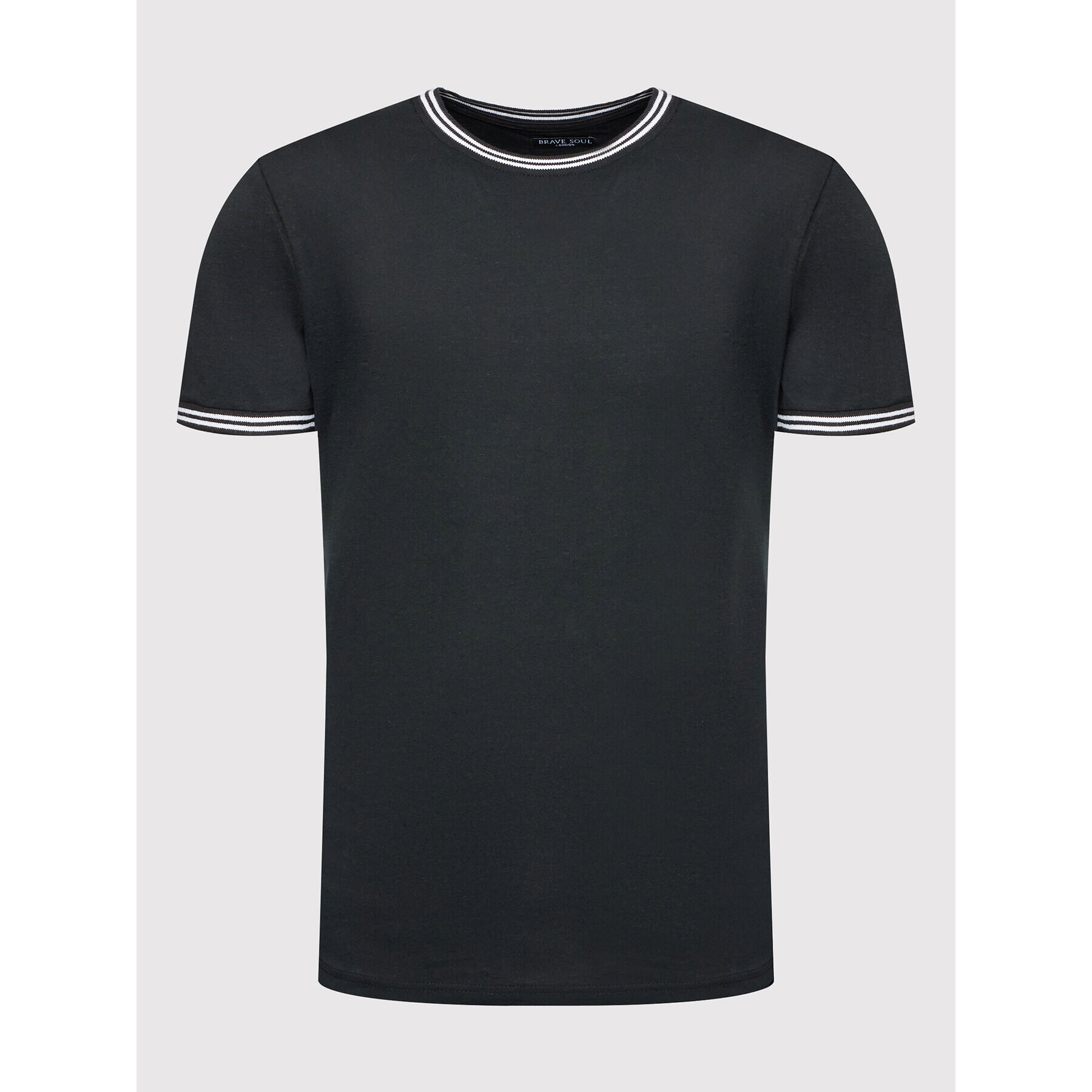 Brave Soul Тишърт MTS-494GALWAYC Черен Regular Fit - Pepit.bg