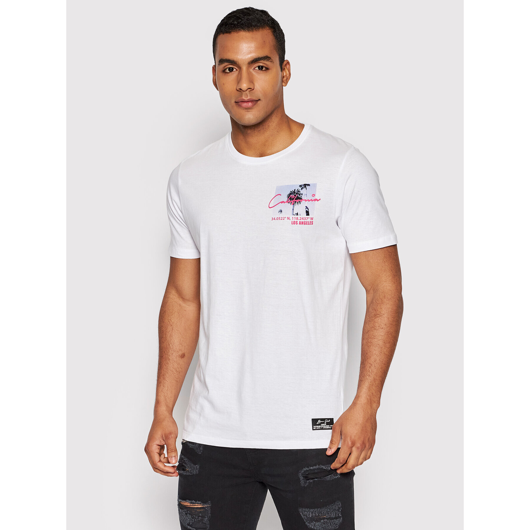 Brave Soul Тишърт MTS-568ANGELES Бял Regular Fit - Pepit.bg