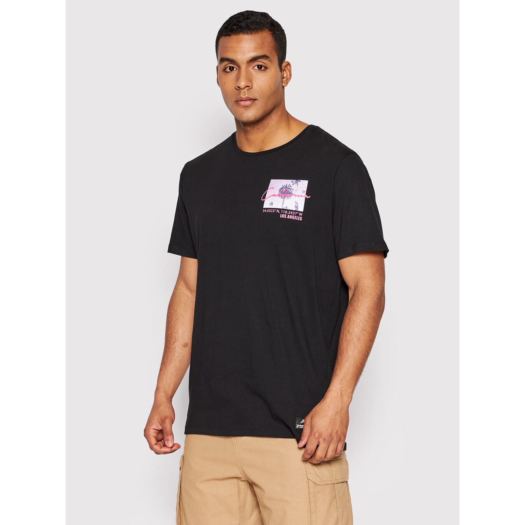 Brave Soul Тишърт MTS-568ANGELES Черен Regular Fit - Pepit.bg