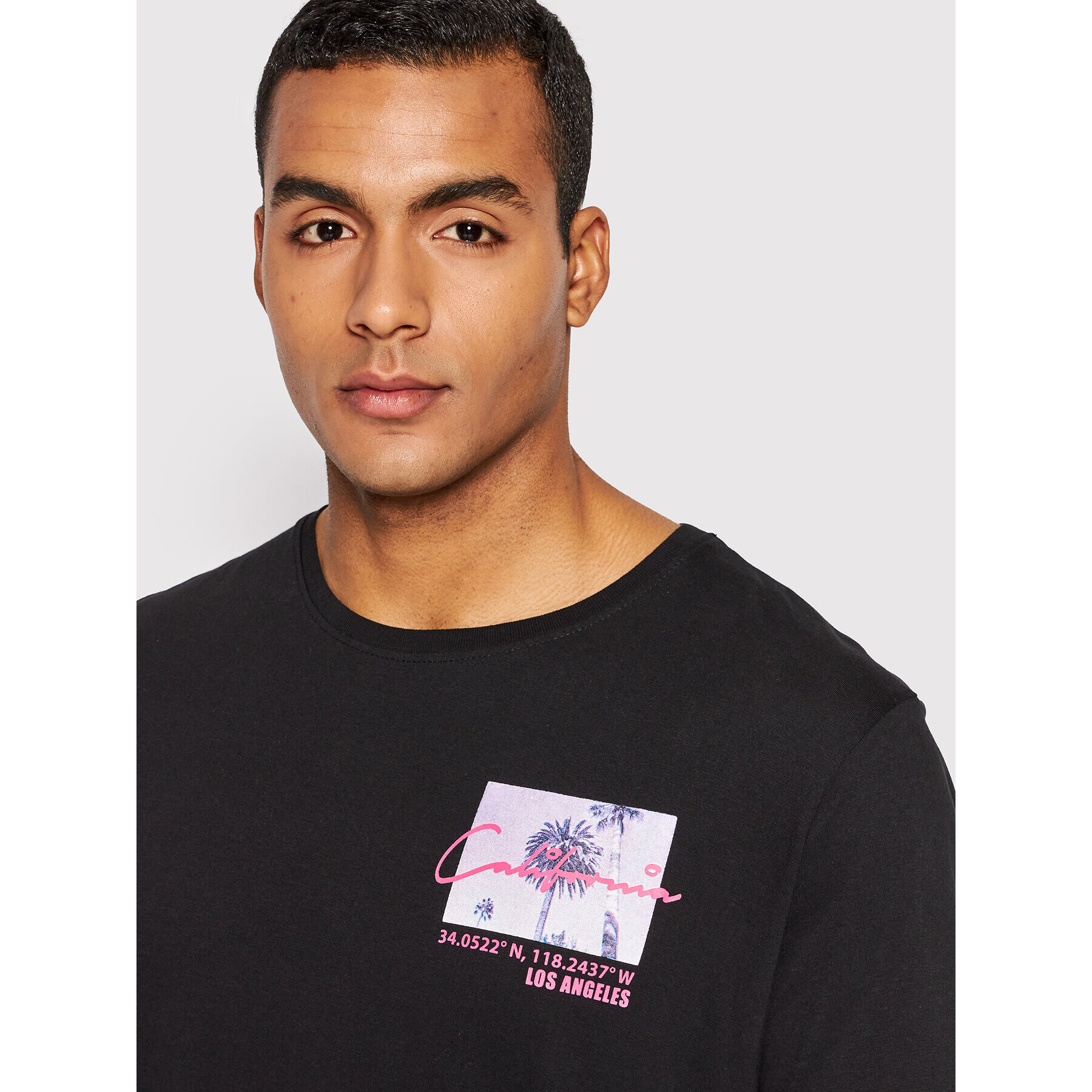 Brave Soul Тишърт MTS-568ANGELES Черен Regular Fit - Pepit.bg