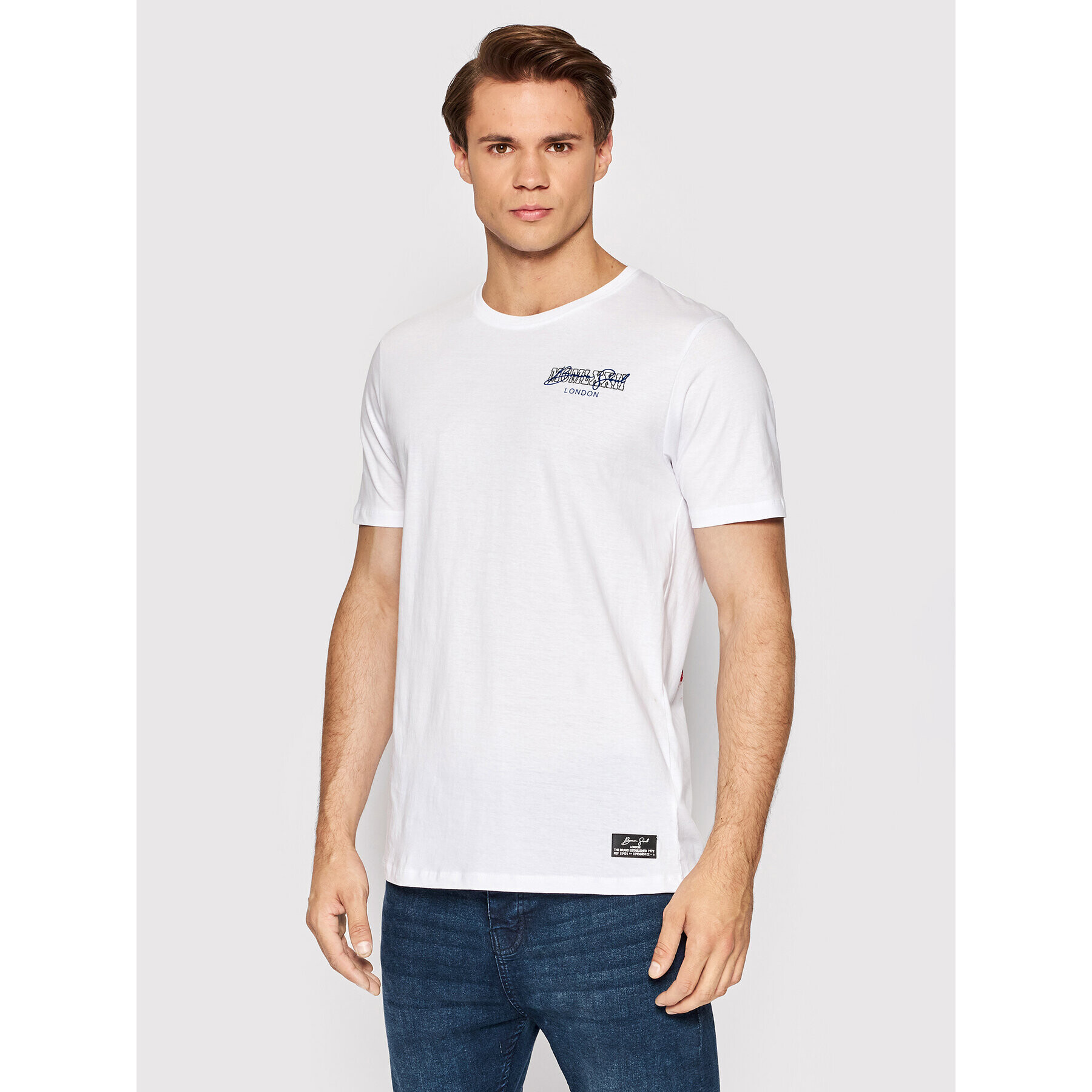 Brave Soul Тишърт MTS-568GEMEOS Бял Regular Fit - Pepit.bg