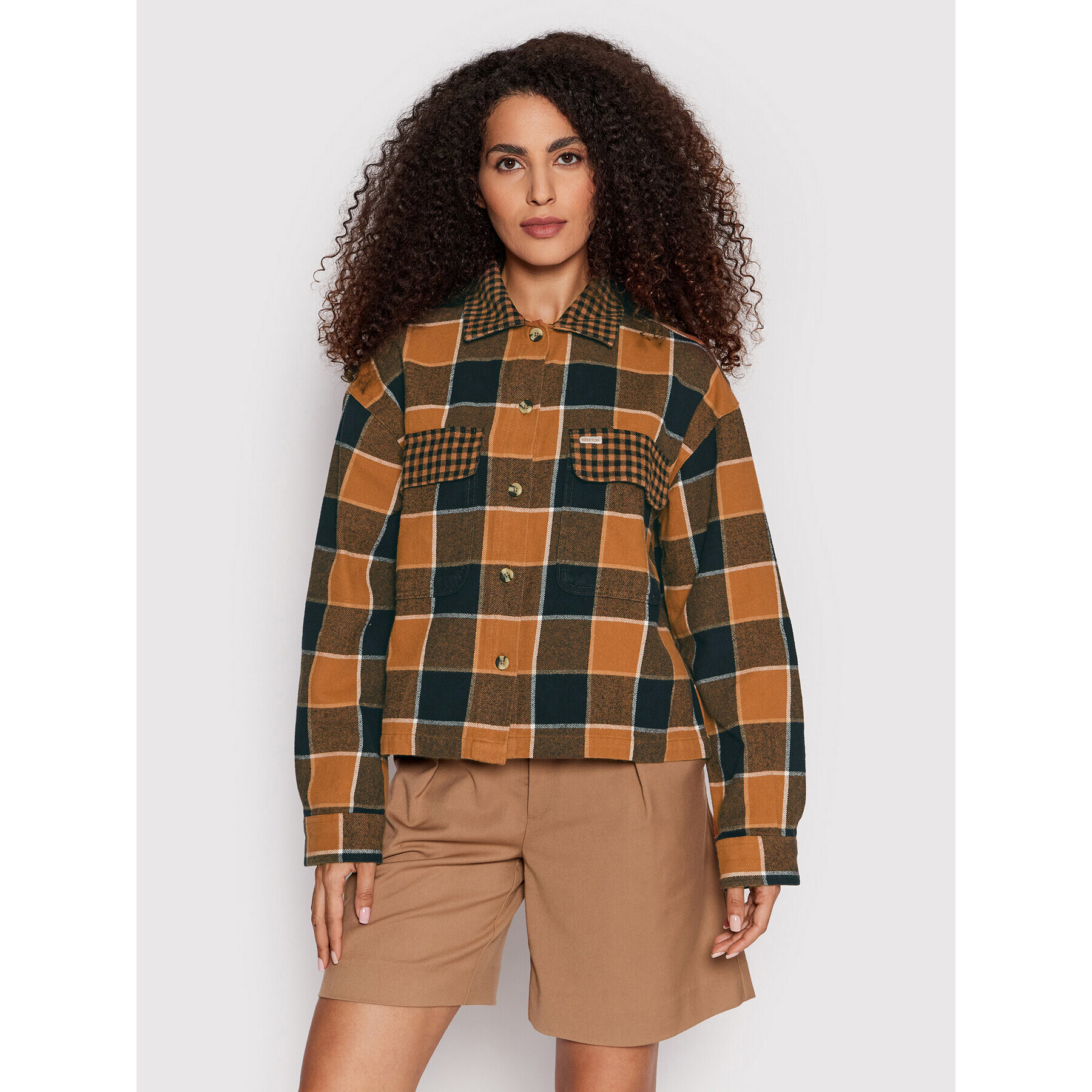 Brixton Преходно яке Bowery 01209 Кафяв Regular Fit - Pepit.bg
