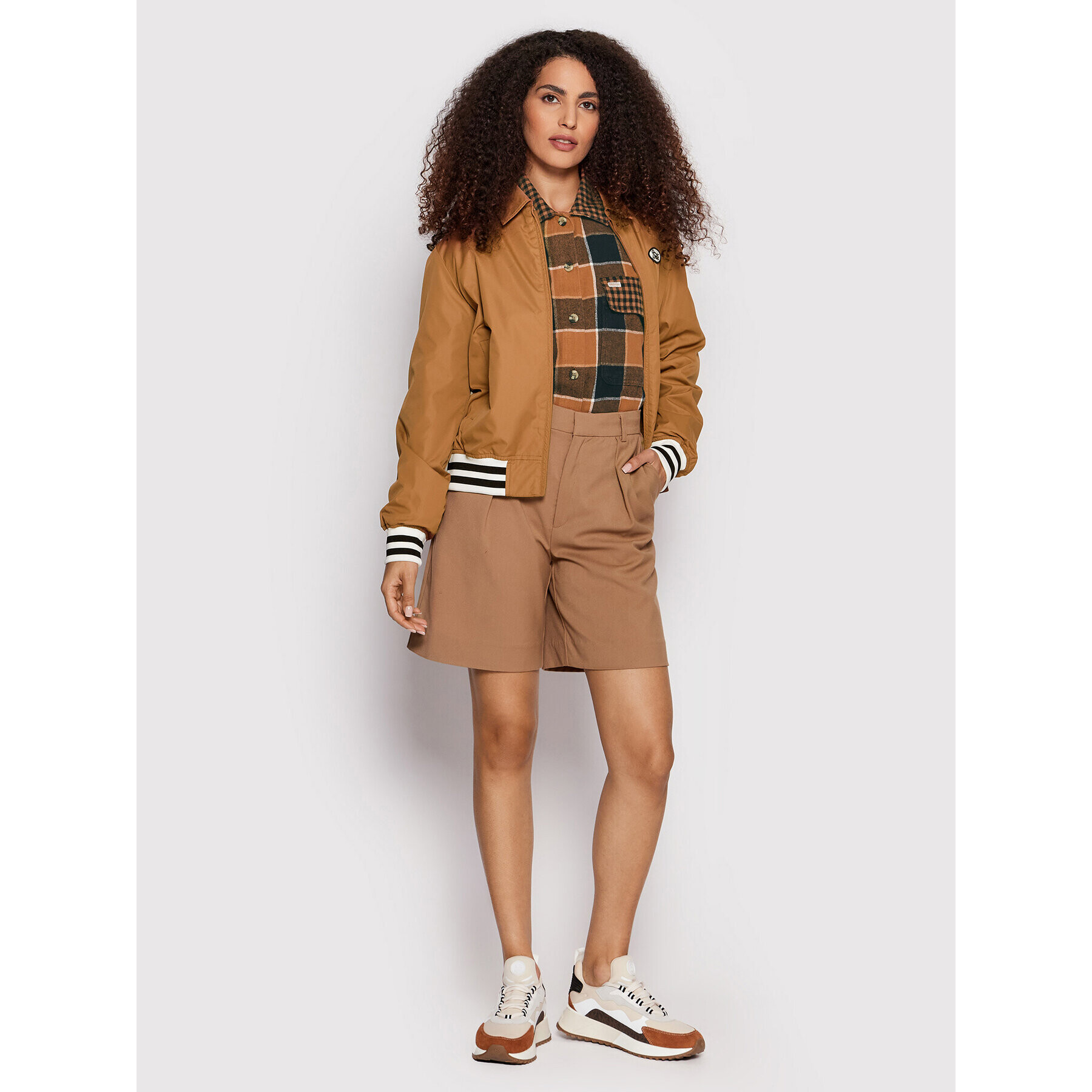 Brixton Преходно яке Bowery 01209 Кафяв Regular Fit - Pepit.bg