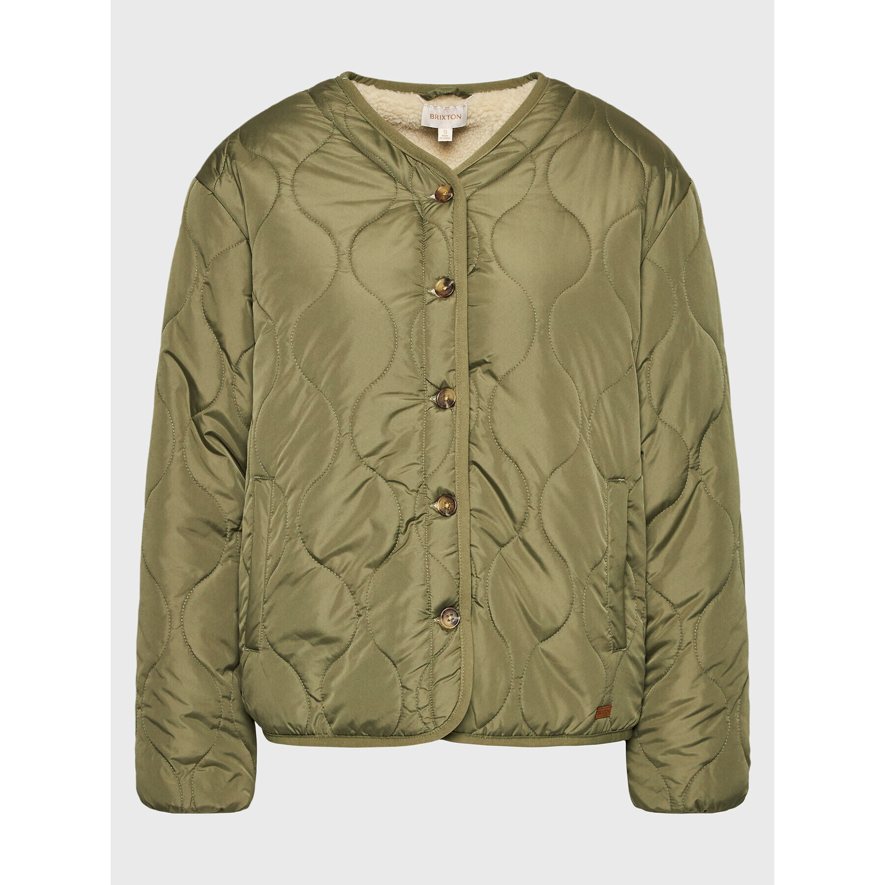 Brixton Преходно яке Sherpa 03356 Зелен Regular Fit - Pepit.bg