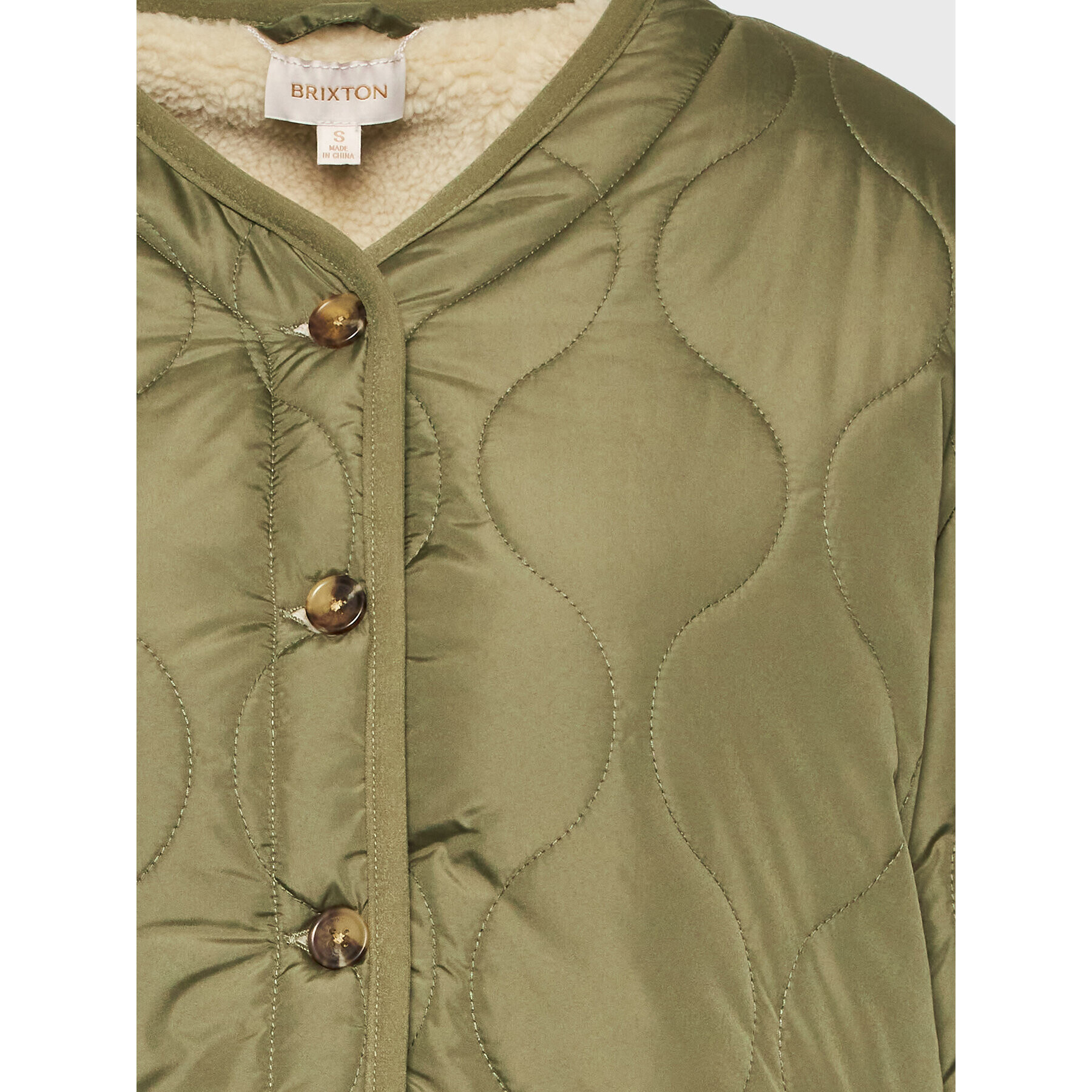 Brixton Преходно яке Sherpa 03356 Зелен Regular Fit - Pepit.bg