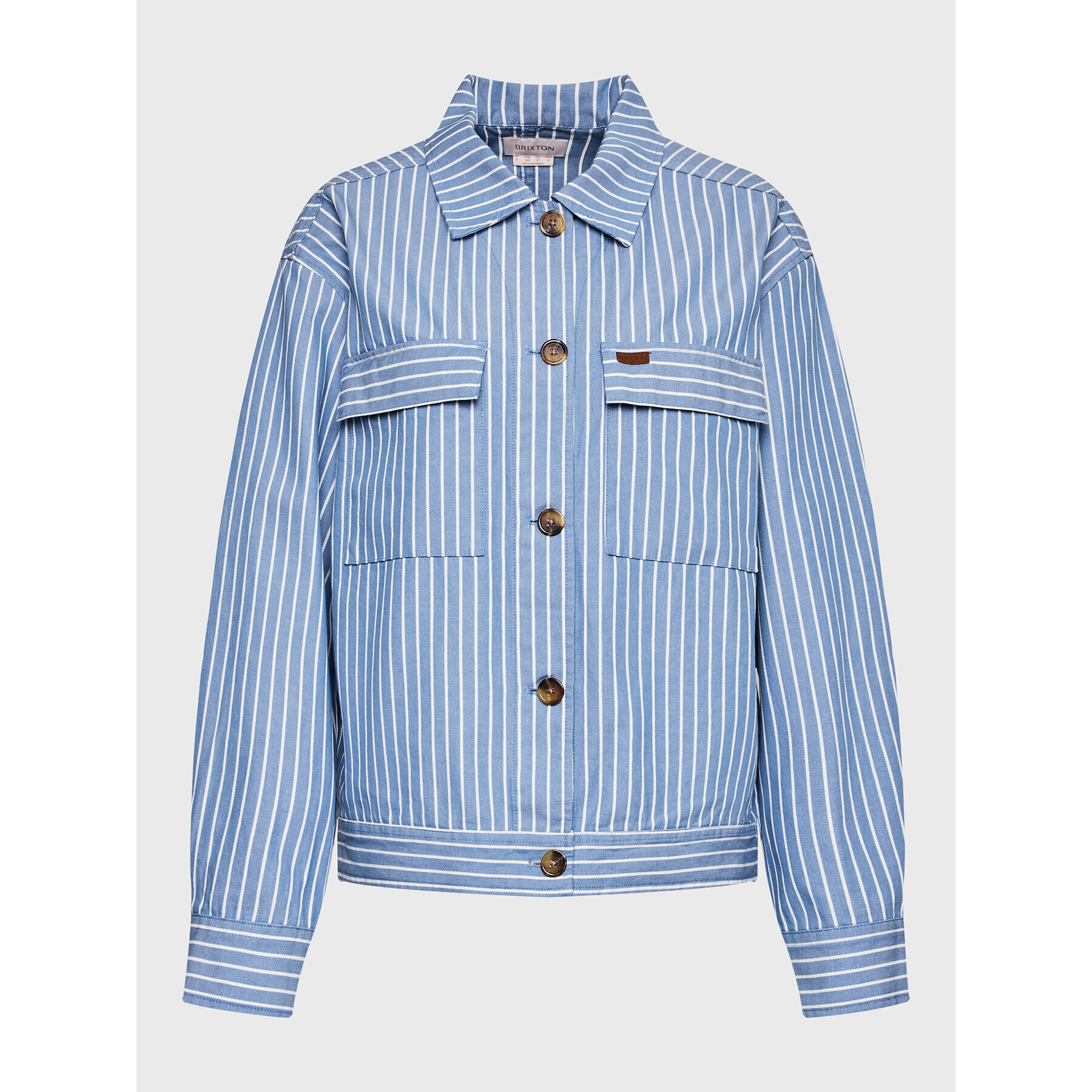 Brixton Преходно яке Stark 03379 Син Oversize - Pepit.bg