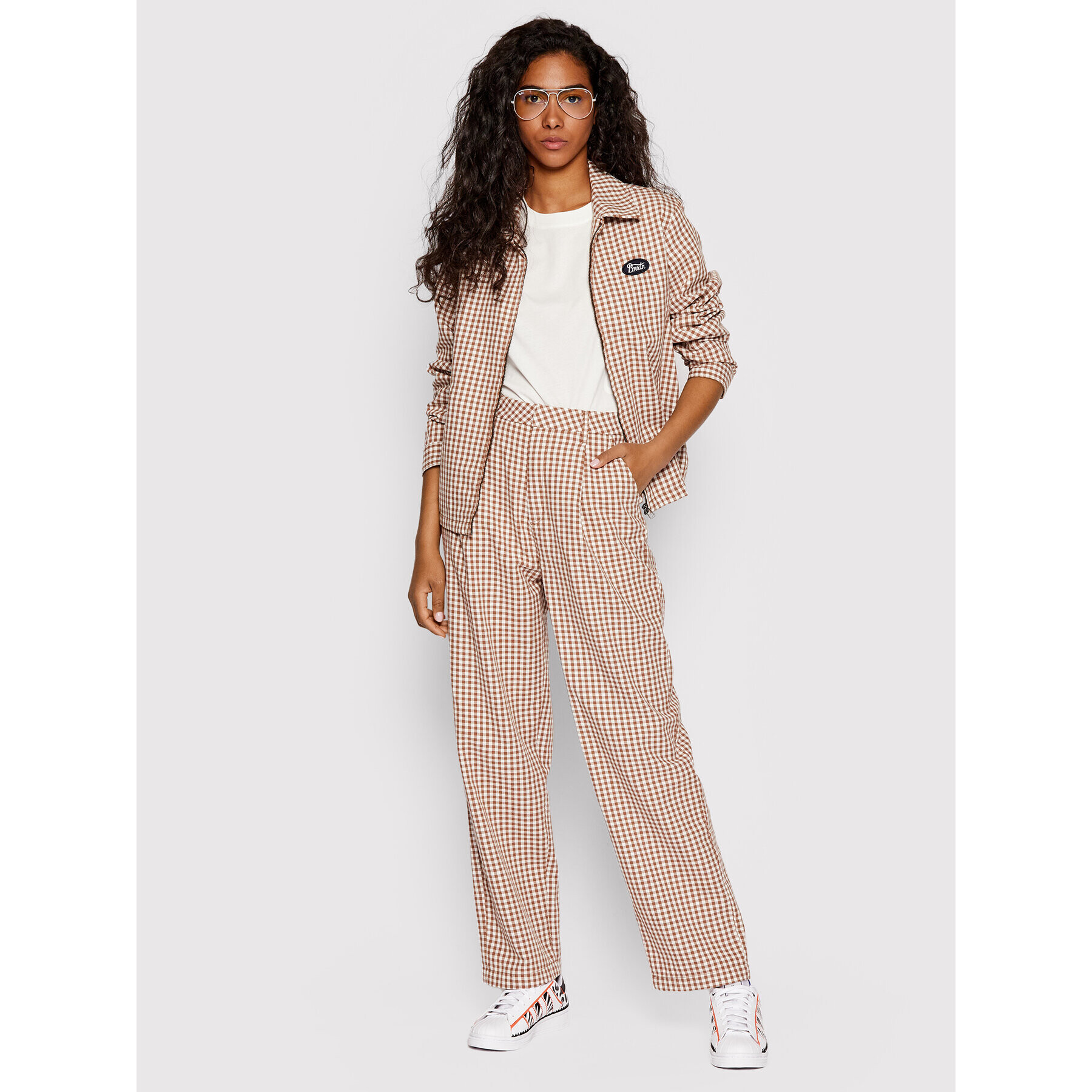 Brixton Преходно яке Utopia 03289 Кафяв Regular Fit - Pepit.bg