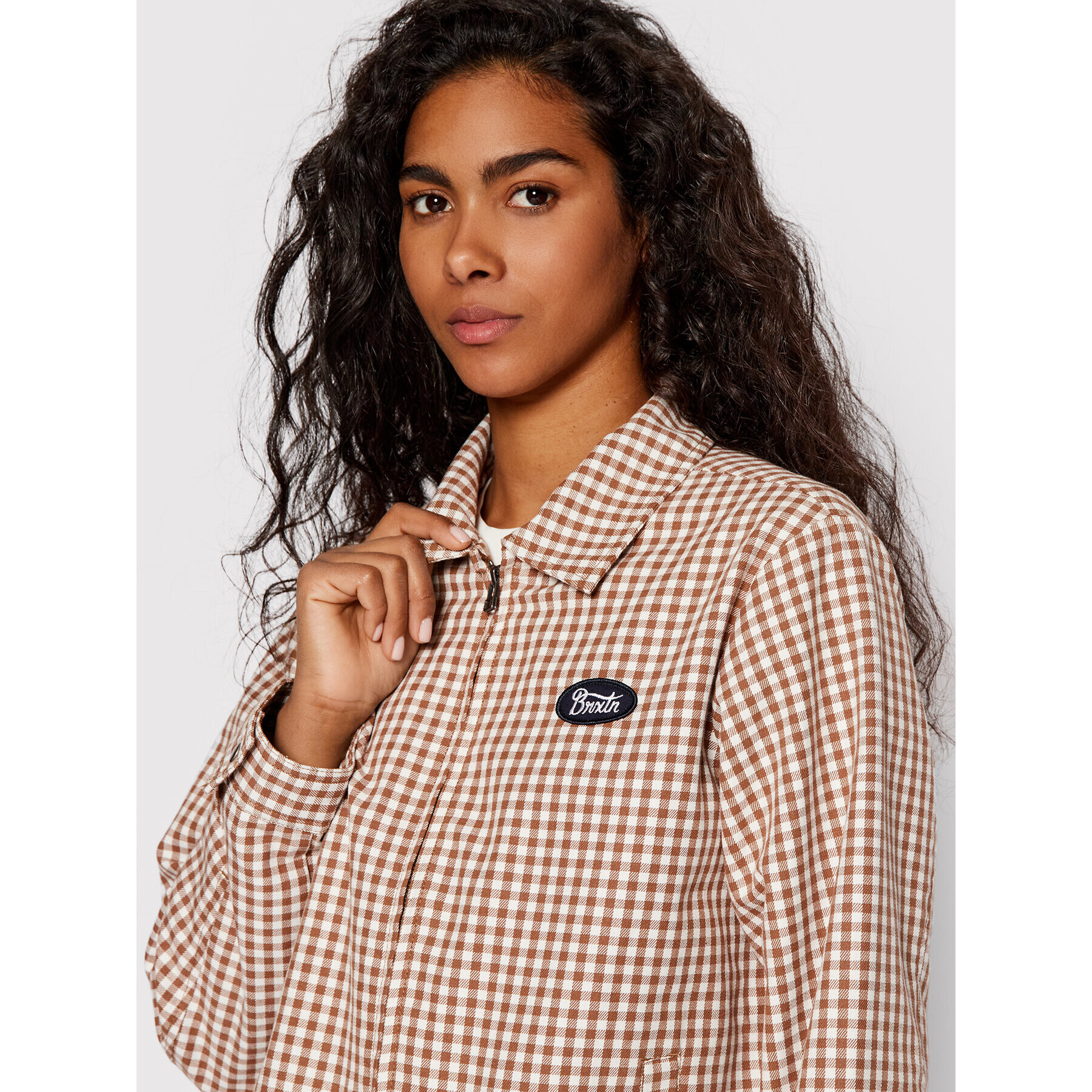 Brixton Преходно яке Utopia 03289 Кафяв Regular Fit - Pepit.bg