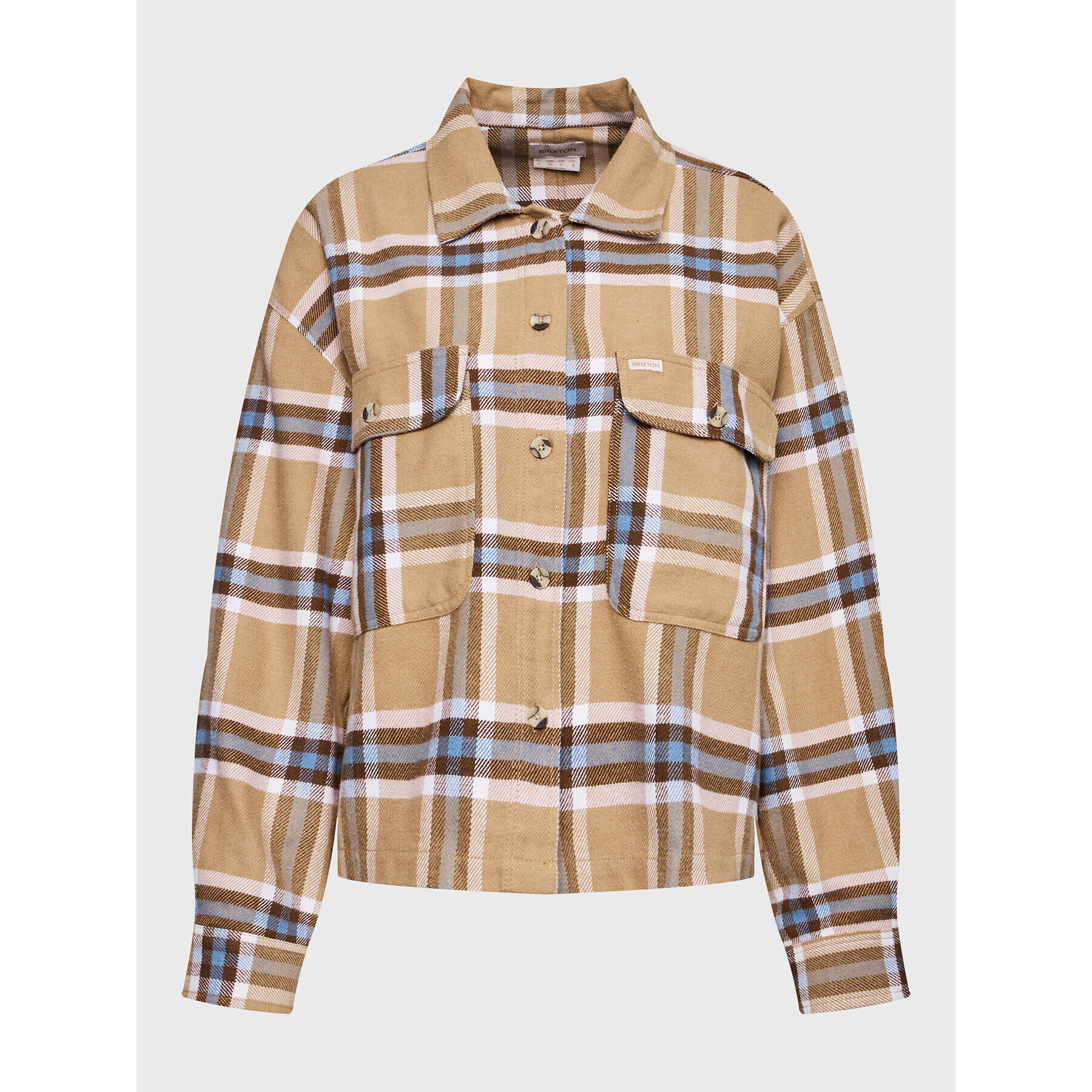 Brixton Риза Bowery 01209 Бежов Regular Fit - Pepit.bg
