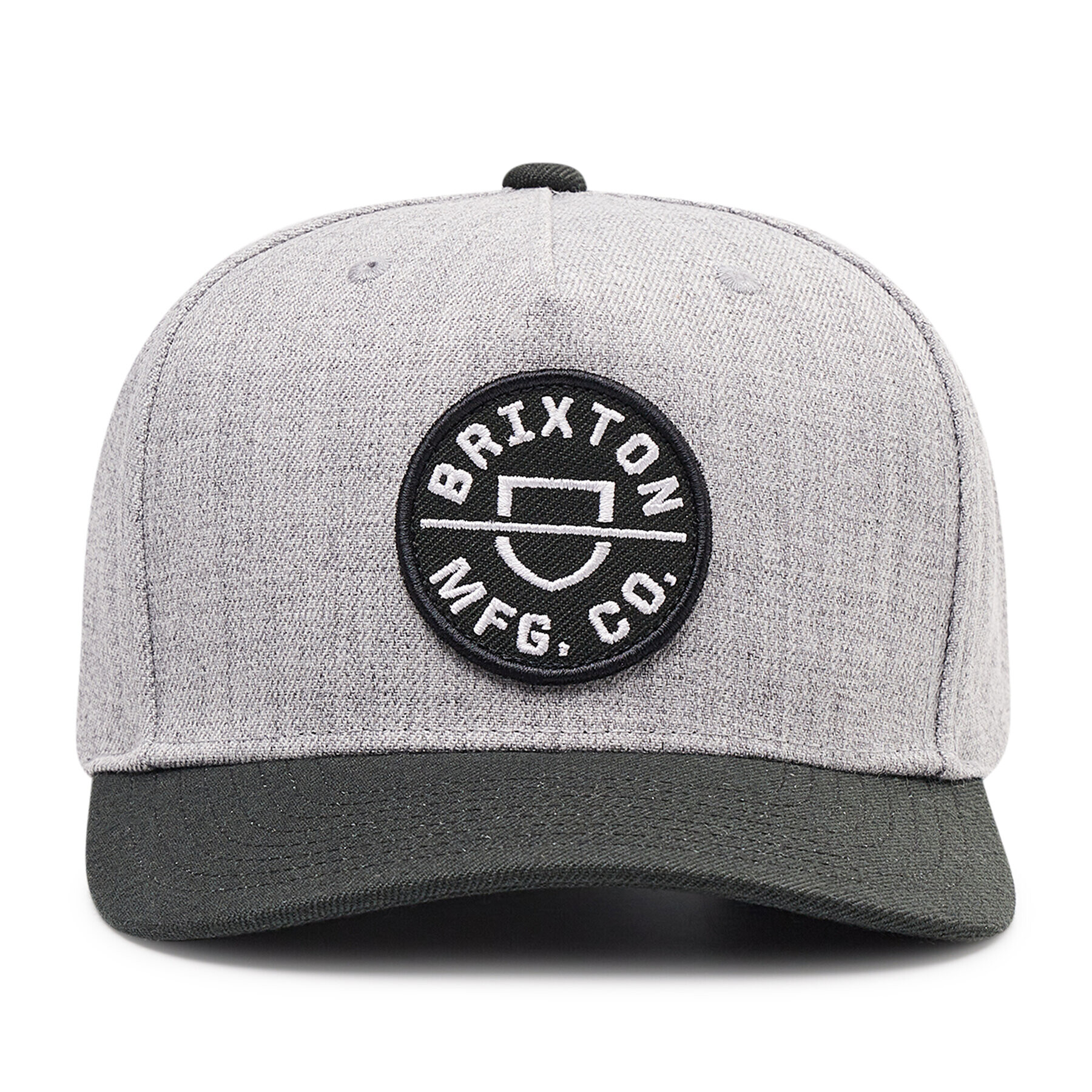 Brixton Шапка с козирка Crest C NetPlus MP Snapback 11001 Сив - Pepit.bg