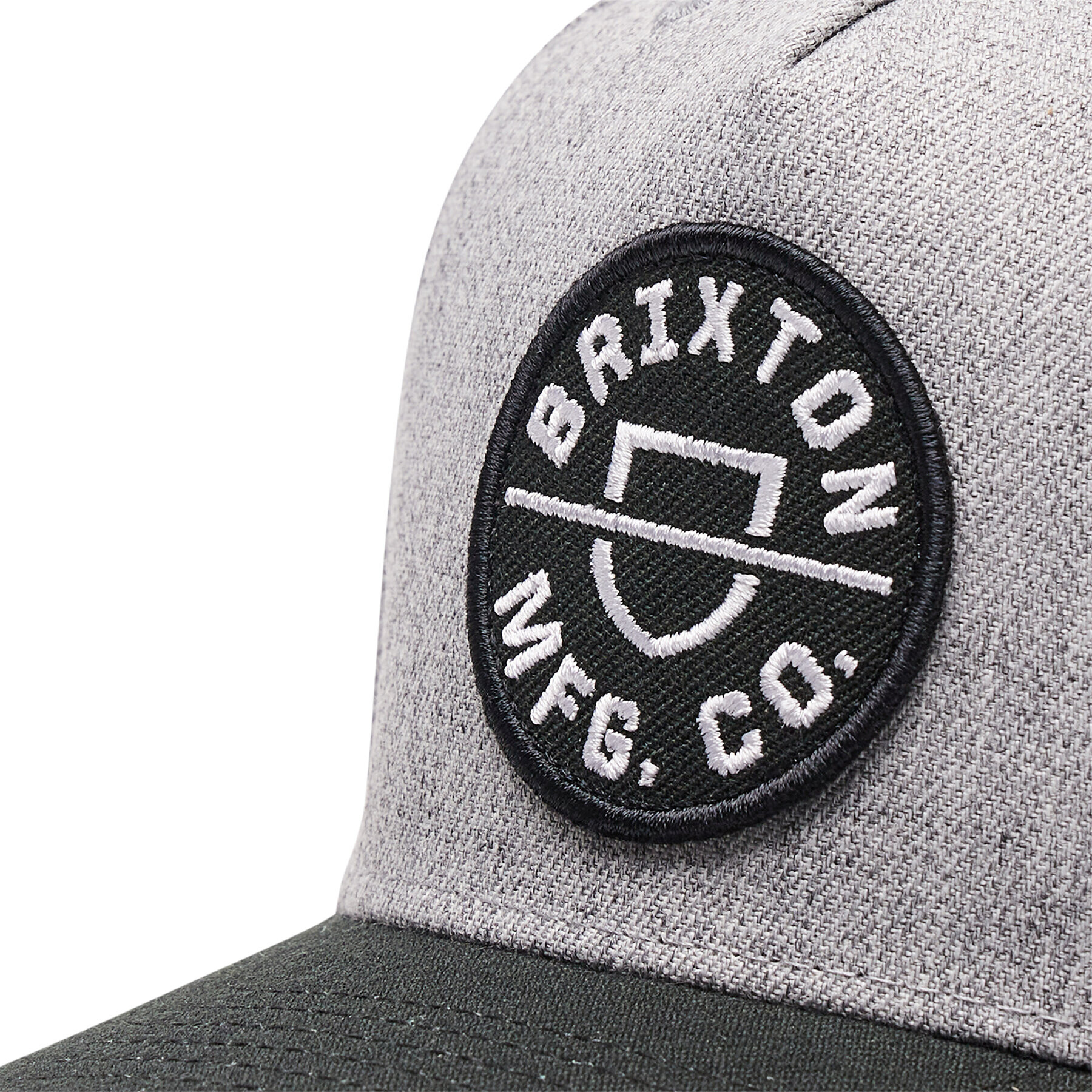 Brixton Шапка с козирка Crest C NetPlus MP Snapback 11001 Сив - Pepit.bg