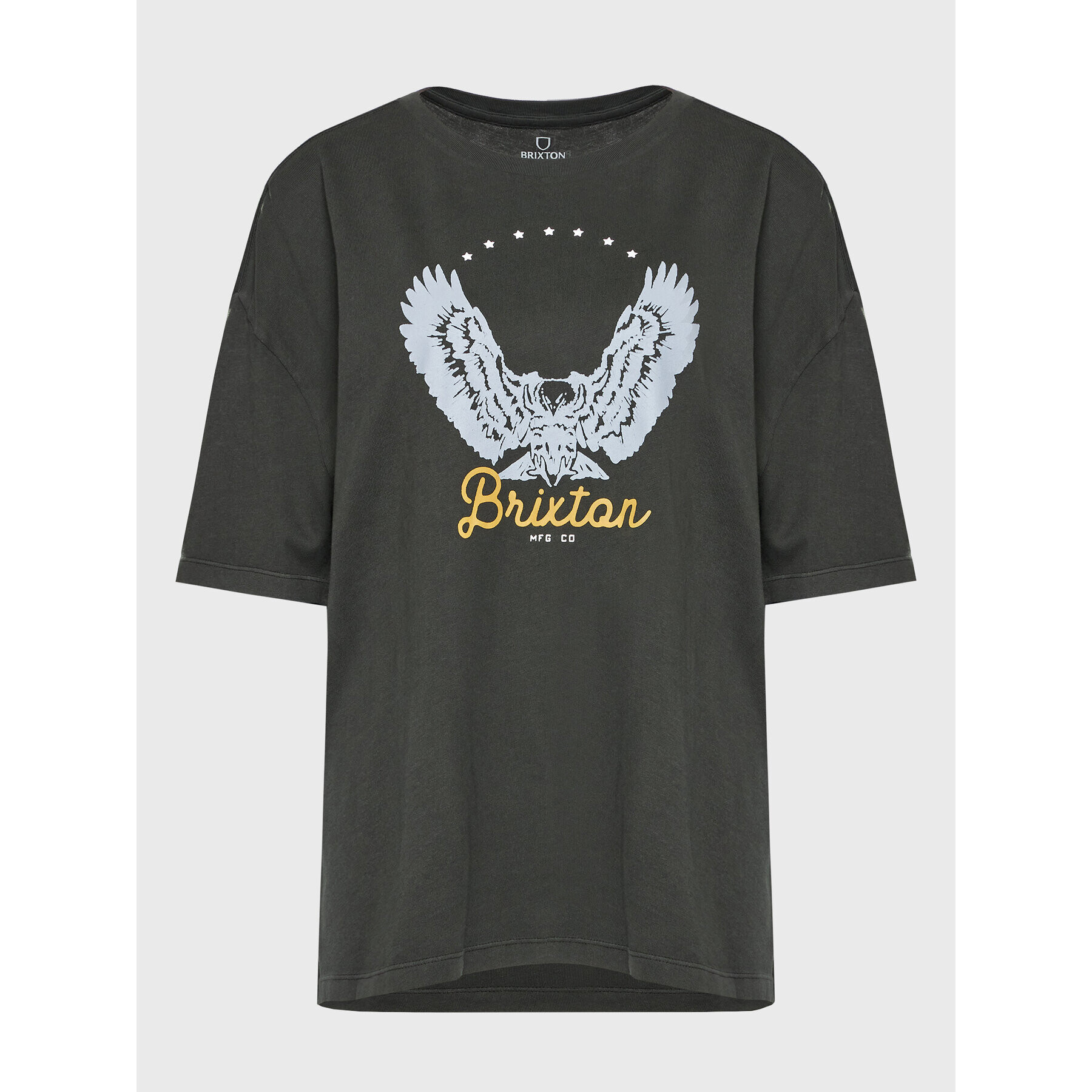 Brixton Тишърт Freebird 16794 Сив Oversize - Pepit.bg