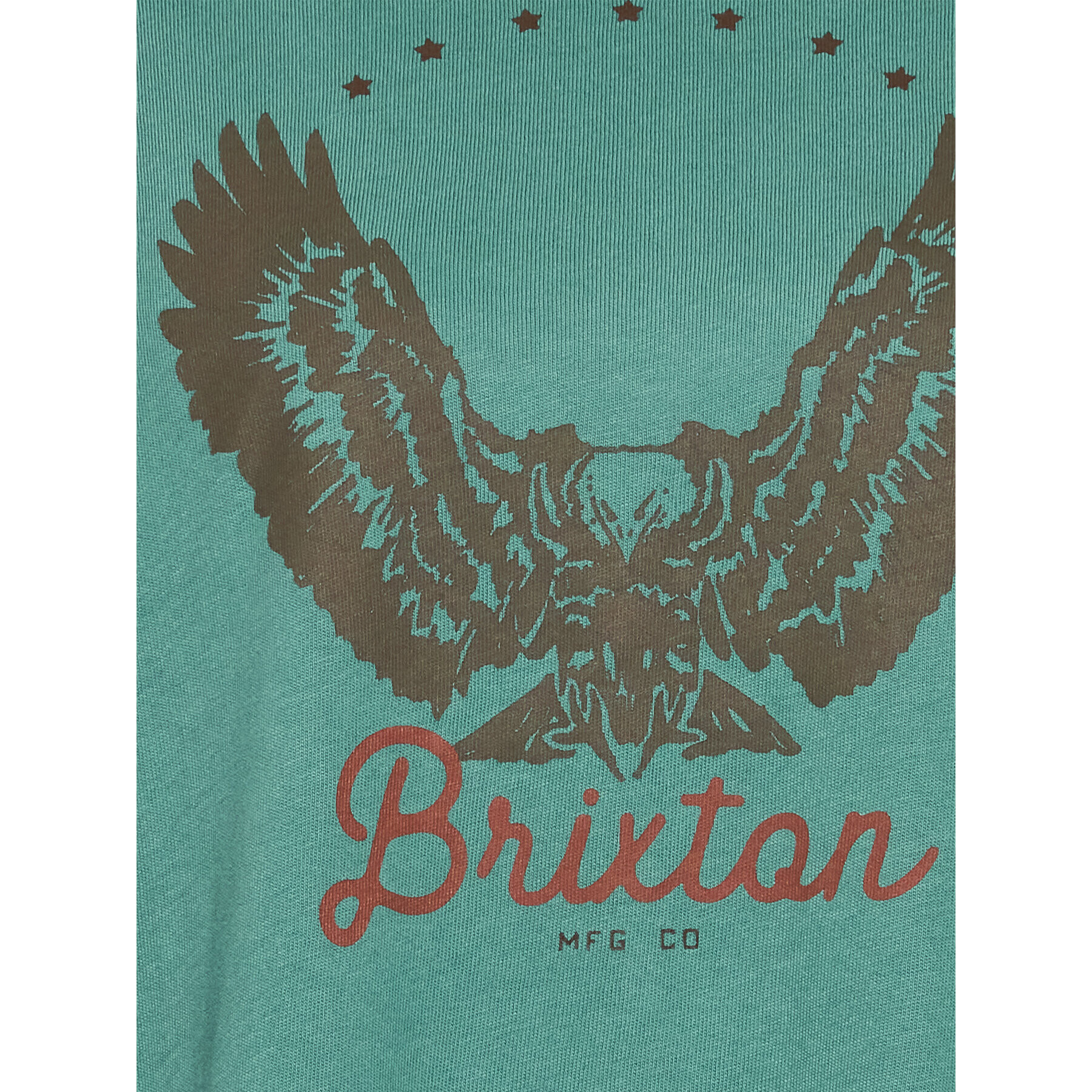 Brixton Тишърт Freebird 16794 Зелен Oversize - Pepit.bg