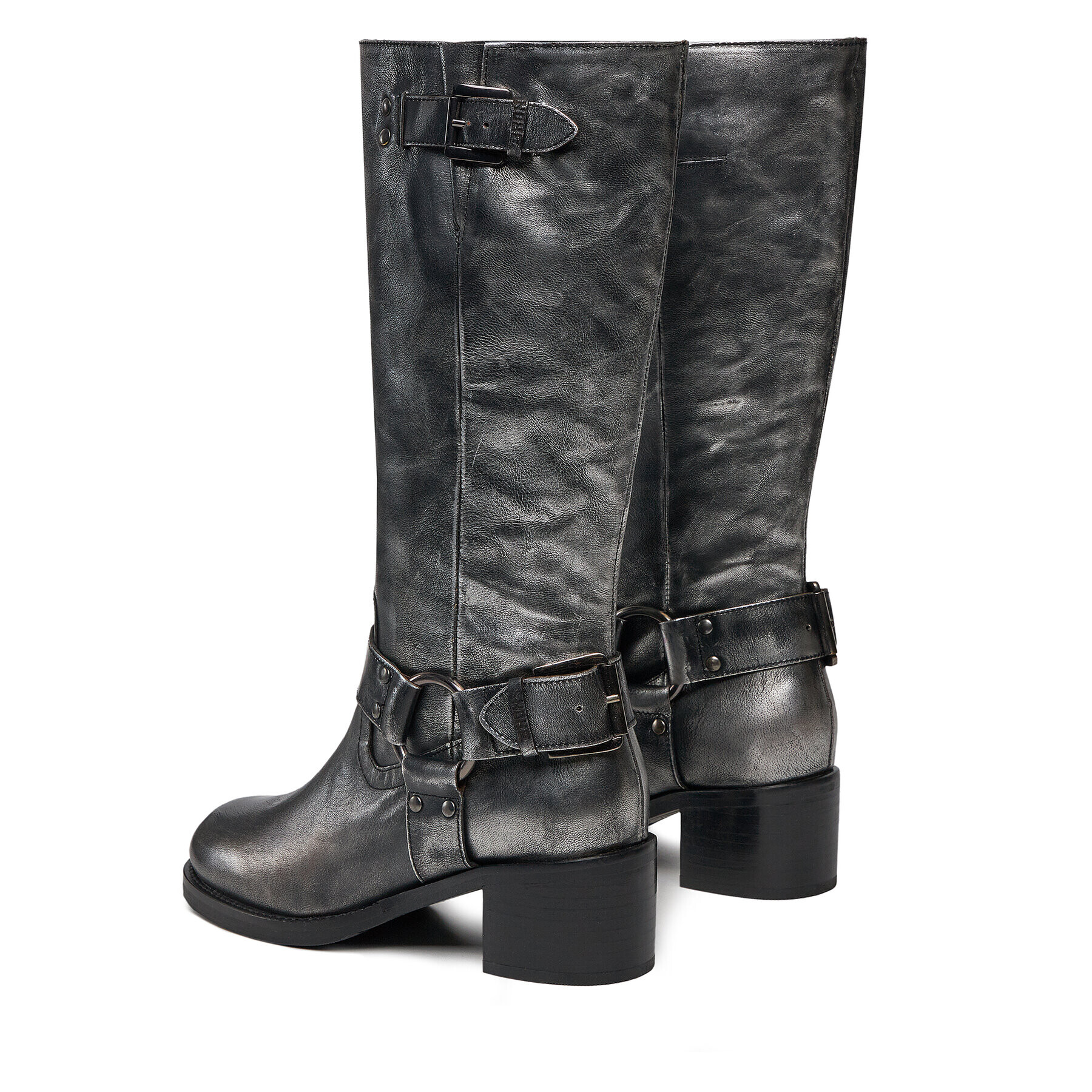 Bronx Ботуши High boots 14291-M Черен - Pepit.bg