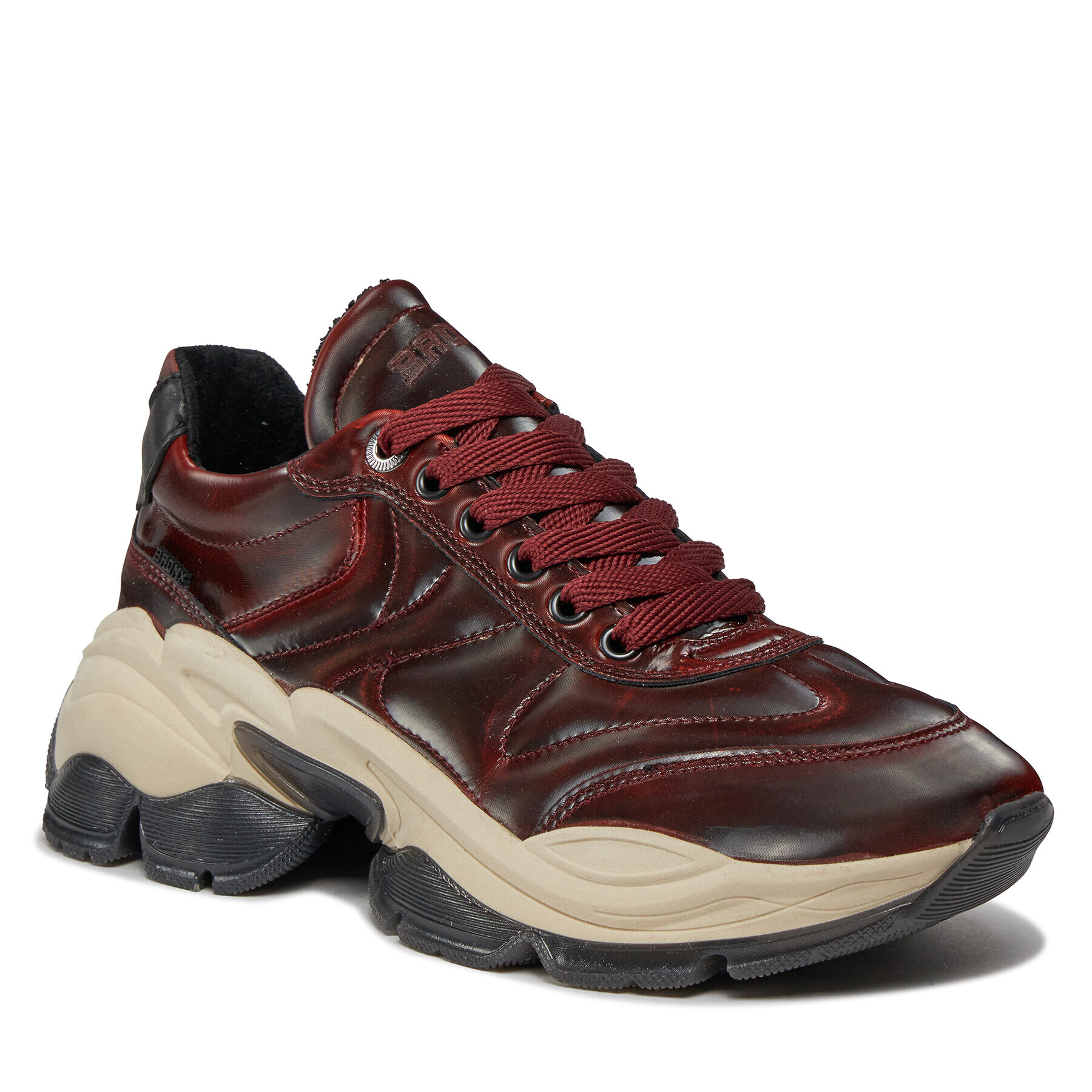 Bronx Обувки Platform sneakers 66462B-P Бордо - Pepit.bg