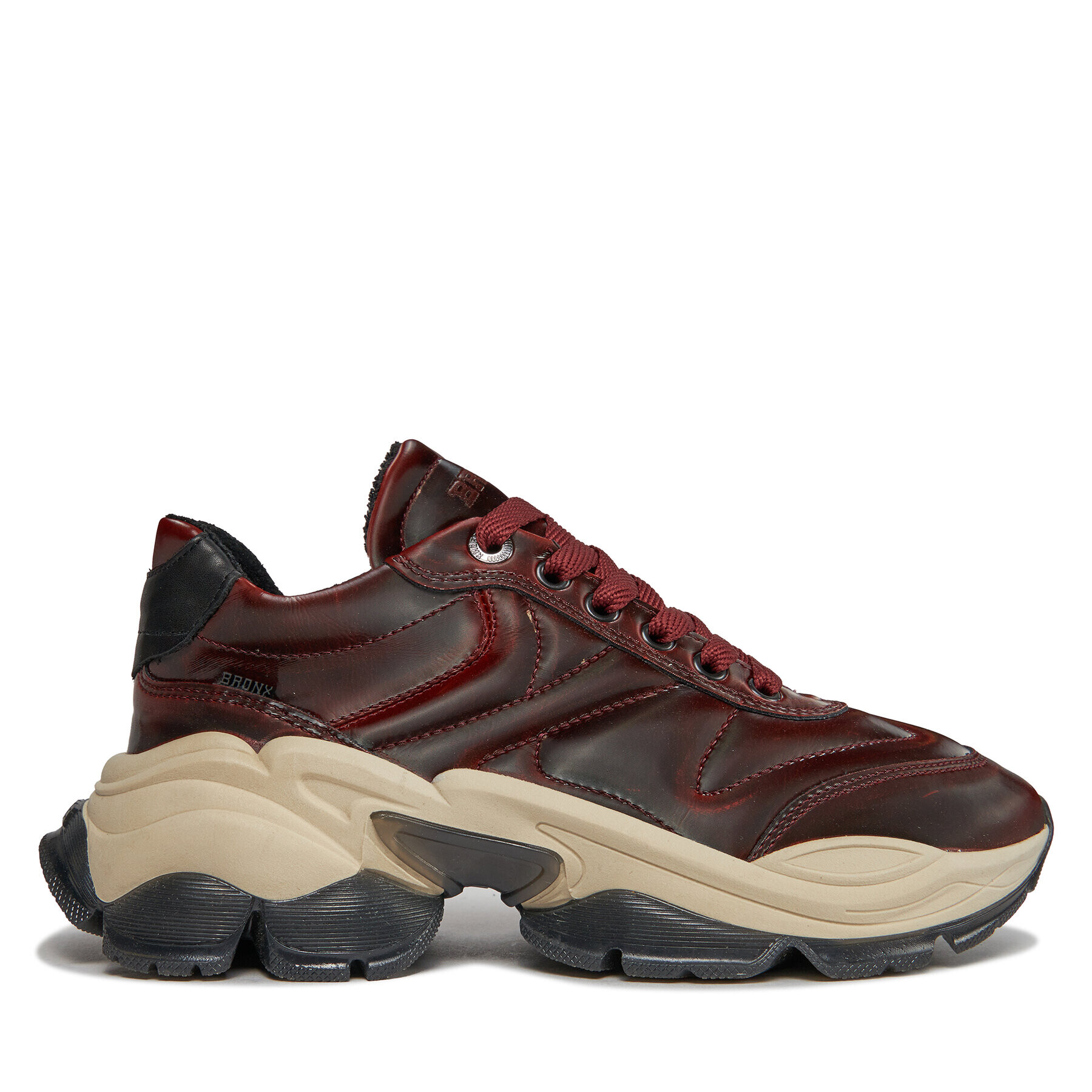 Bronx Обувки Platform sneakers 66462B-P Бордо - Pepit.bg
