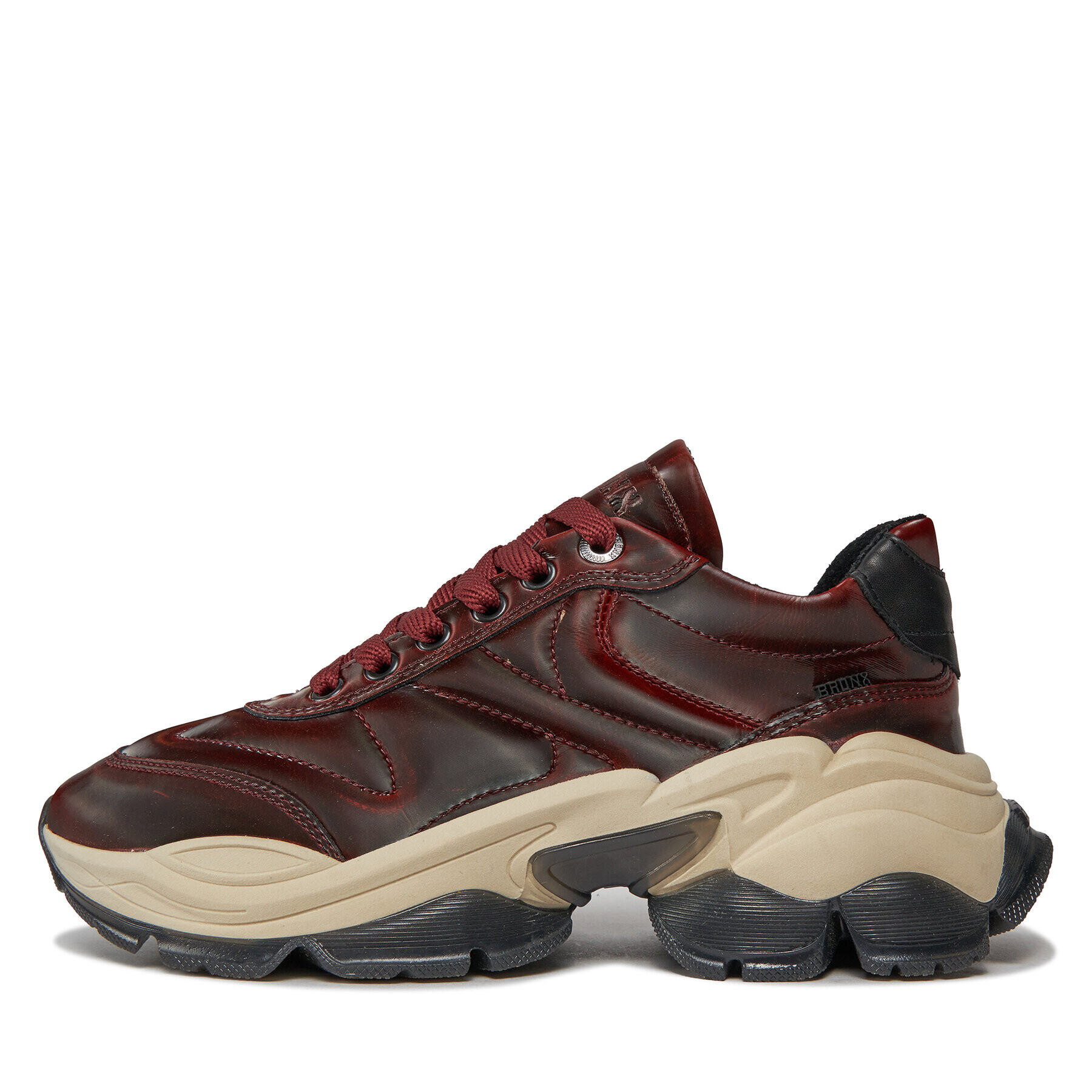 Bronx Обувки Platform sneakers 66462B-P Бордо - Pepit.bg
