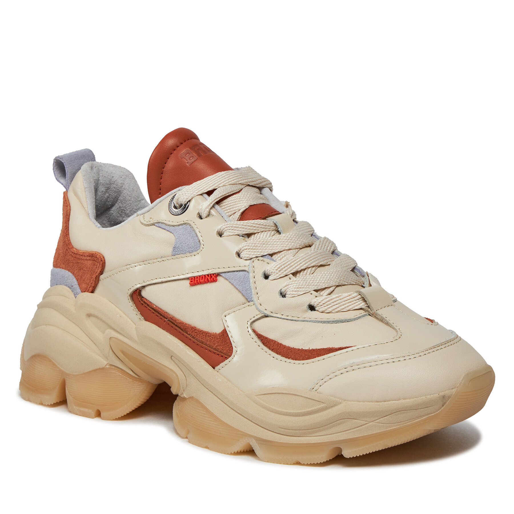 Bronx Сникърси Platform Sneakers 66461B-AO Екрю - Pepit.bg