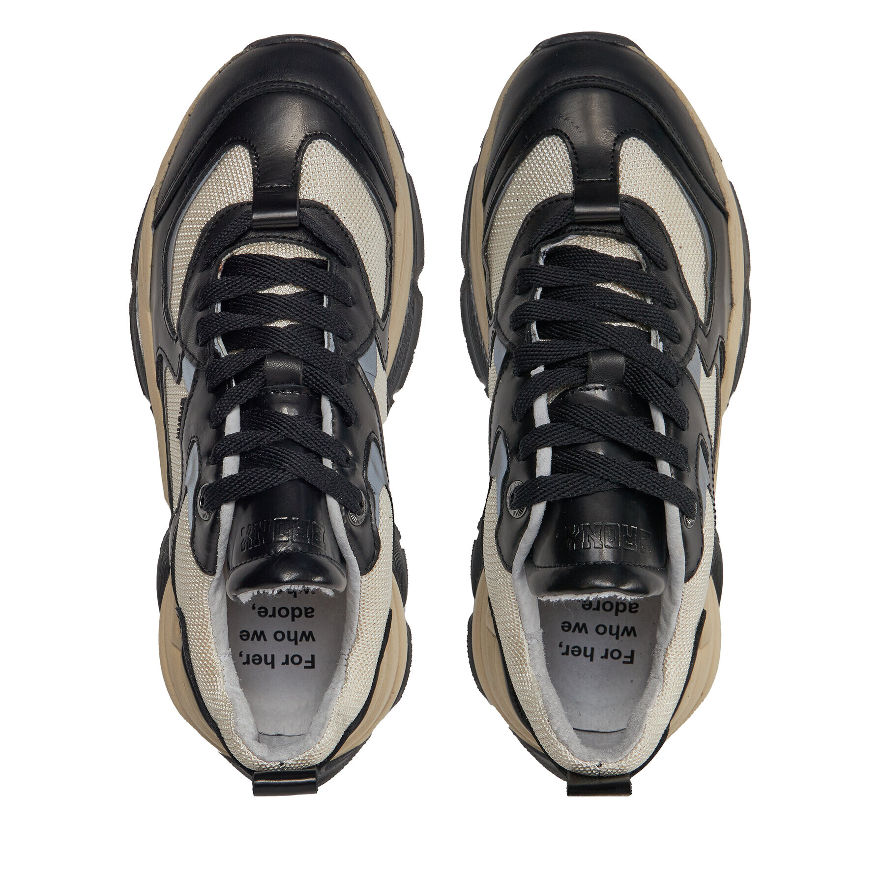 Bronx Сникърси Platform sneakers 66461B-OA Черен - Pepit.bg